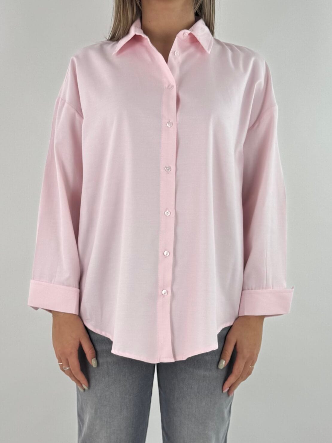 Camicia basica rosa