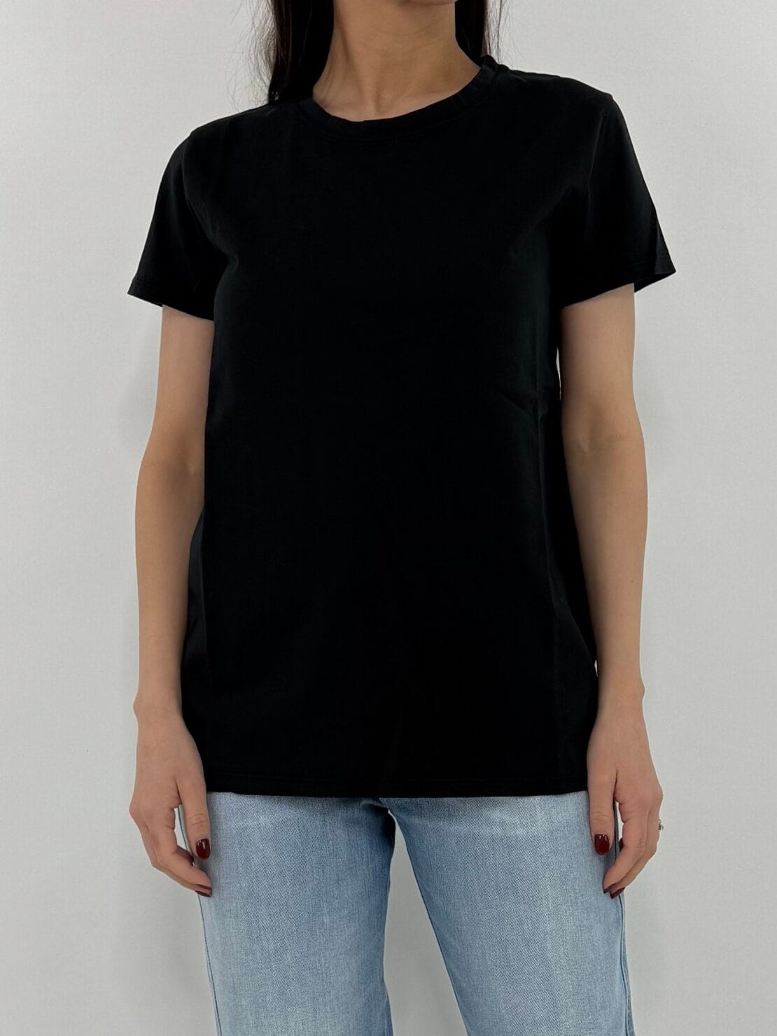 T-shirt basica slim nero