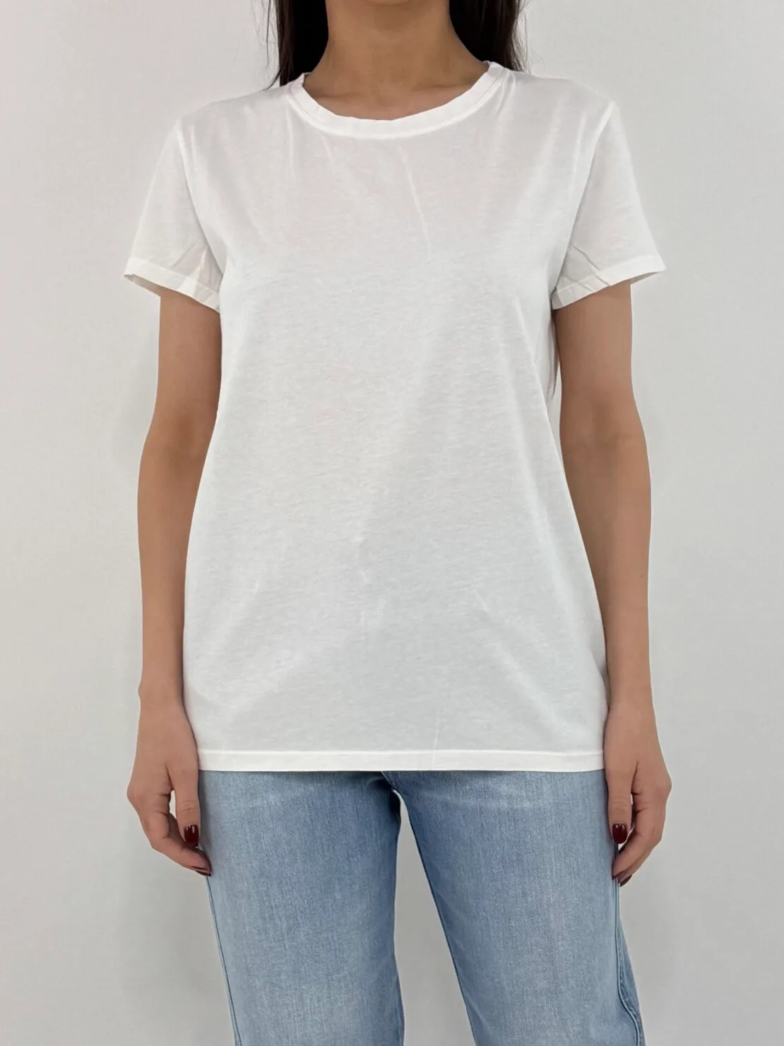 T-shirt basica slim bianco