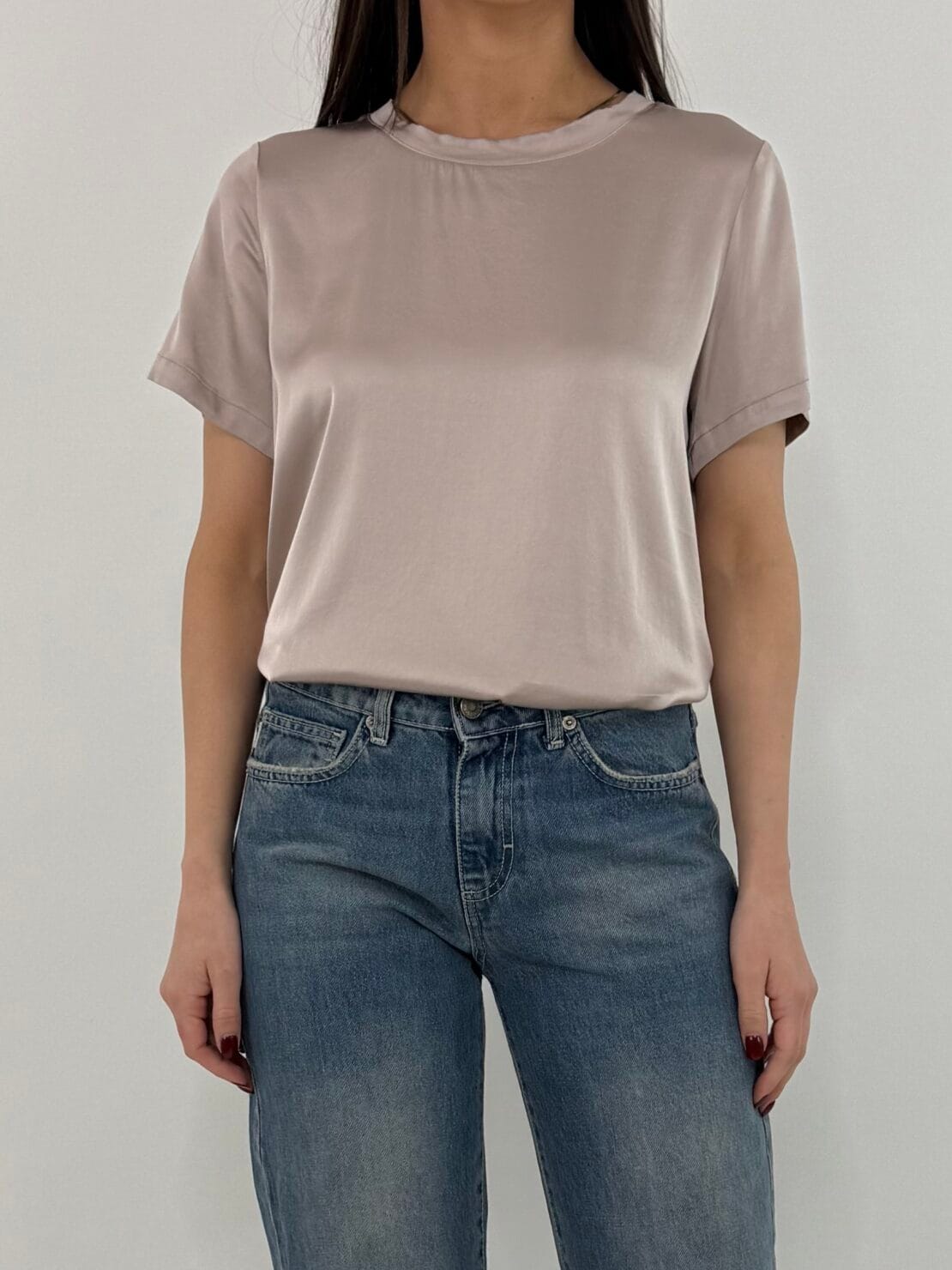Blusa mezza manica seta