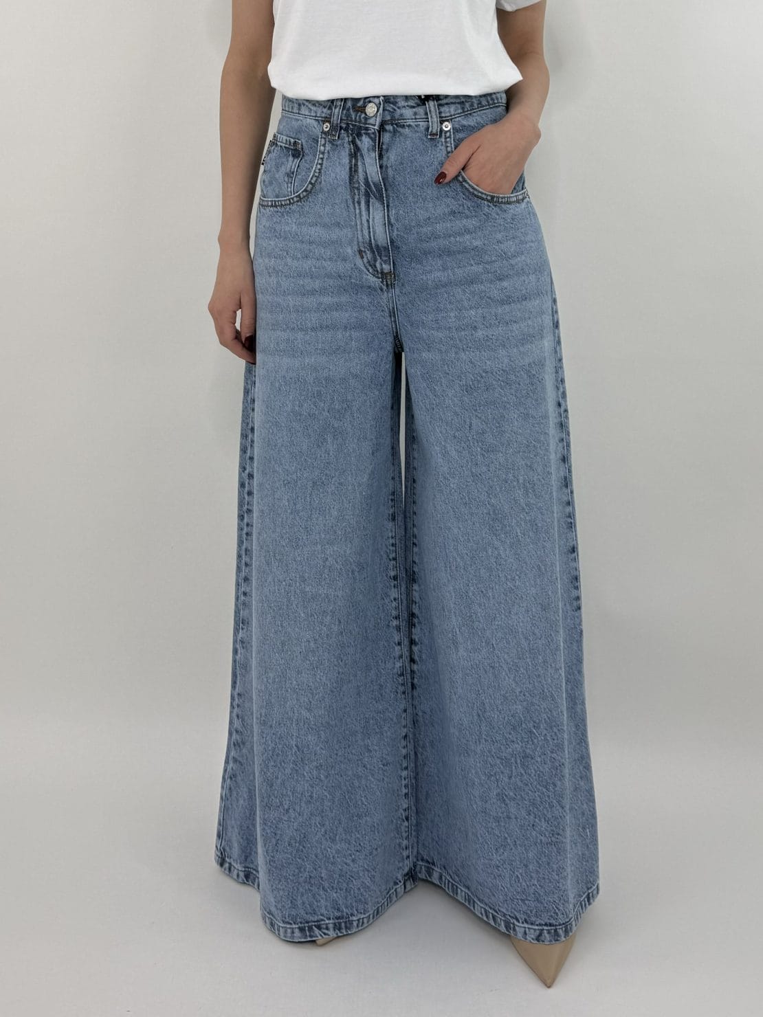 Jeans gamba ampia