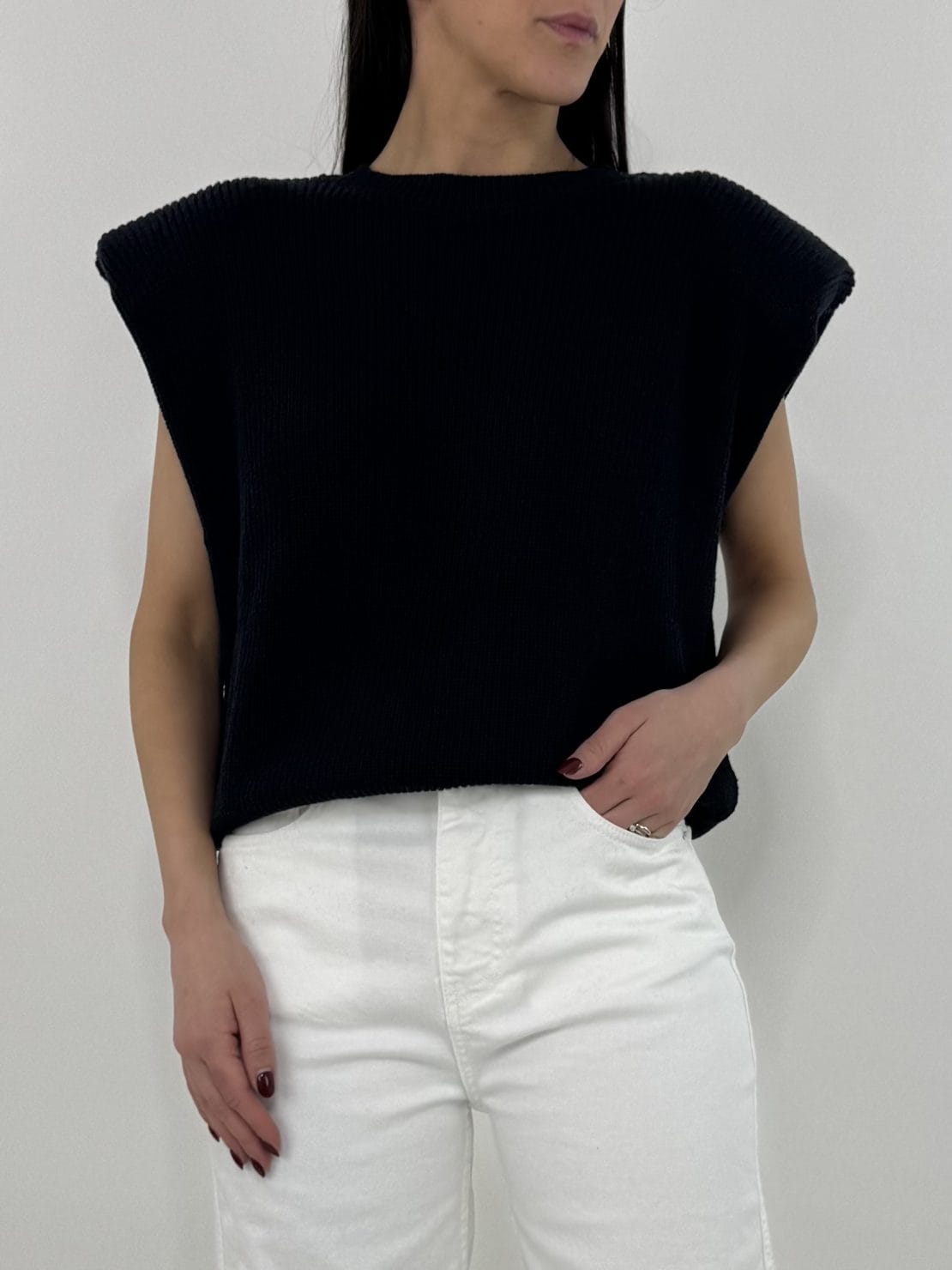 Gilet spalline blu