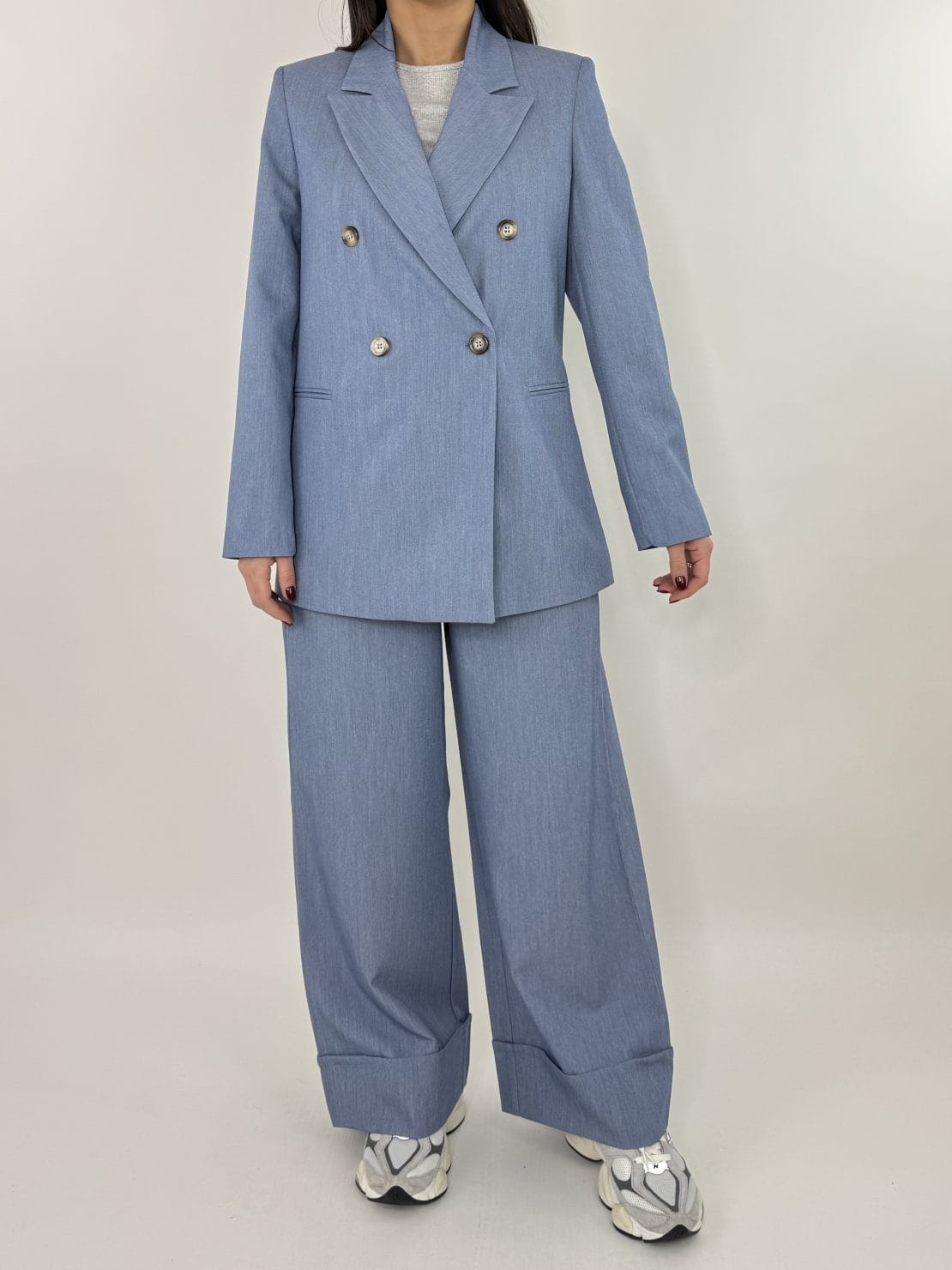 Completo doppio petto denim