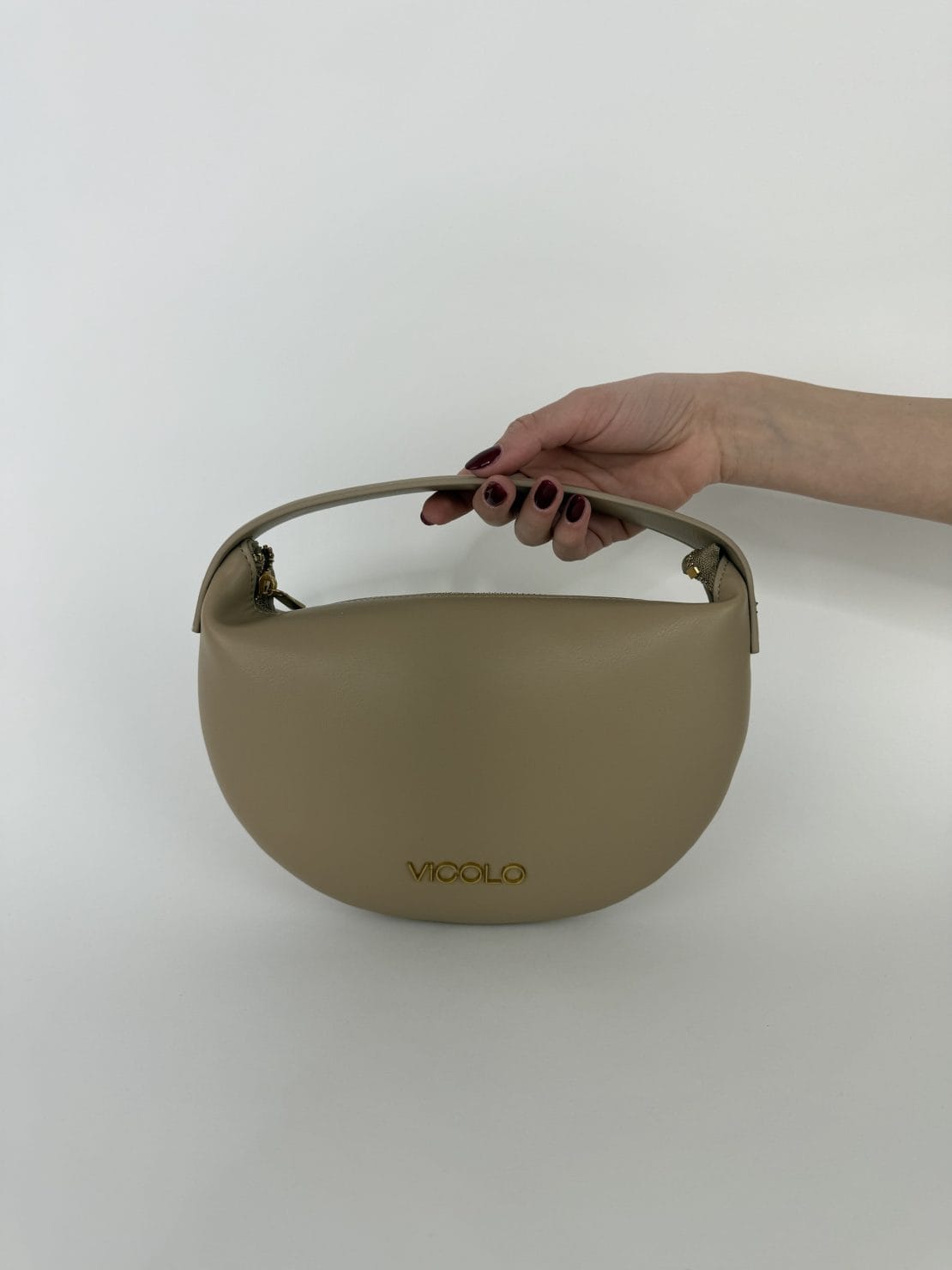 Borsa Croissant beige