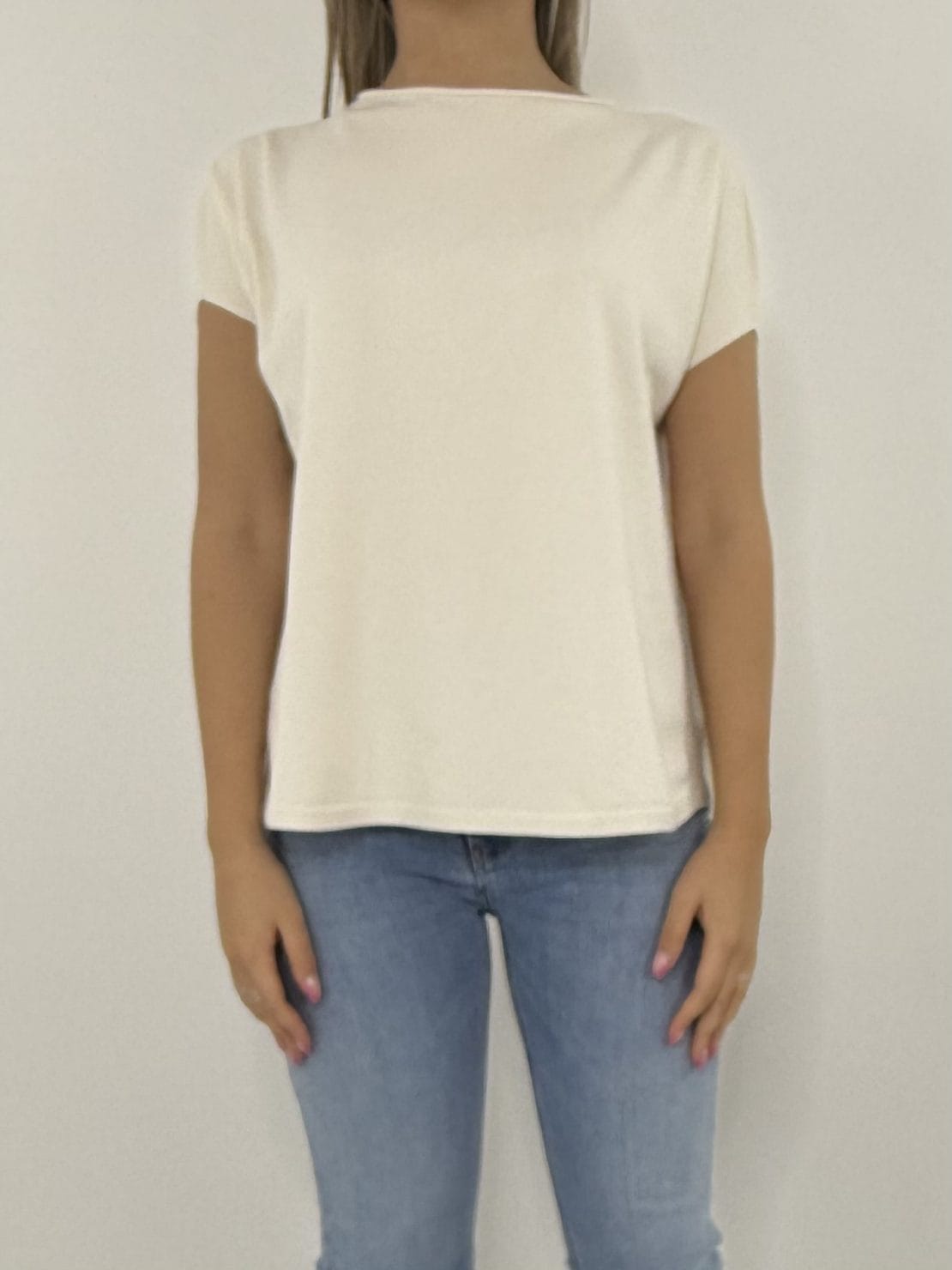 Gilet viscosa panna