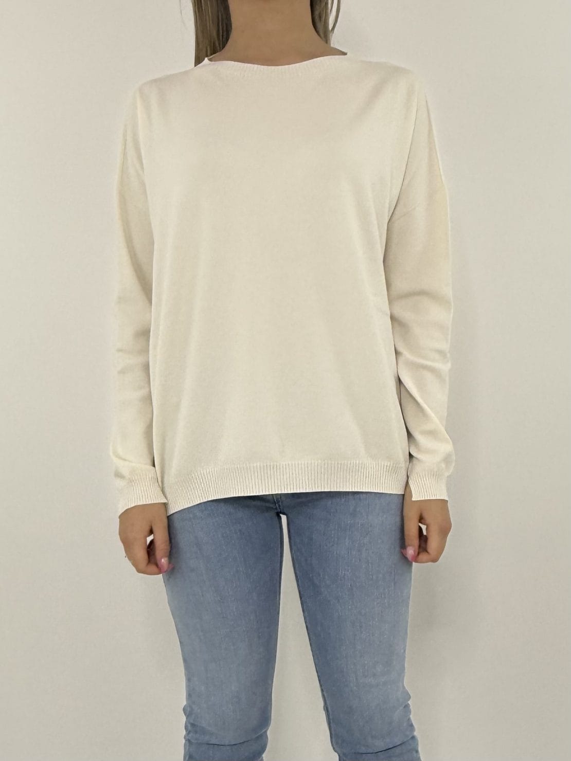 Pullover viscosa burro