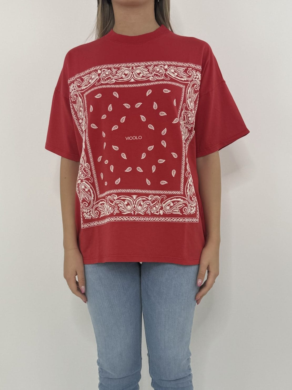 T-shirt bandana rosso