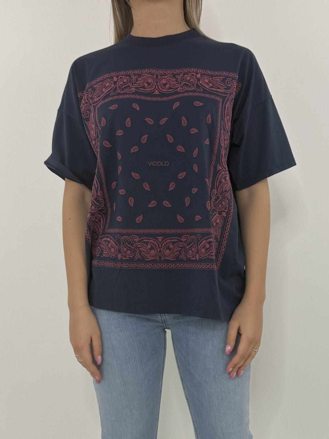 T-shirt bandana blu
