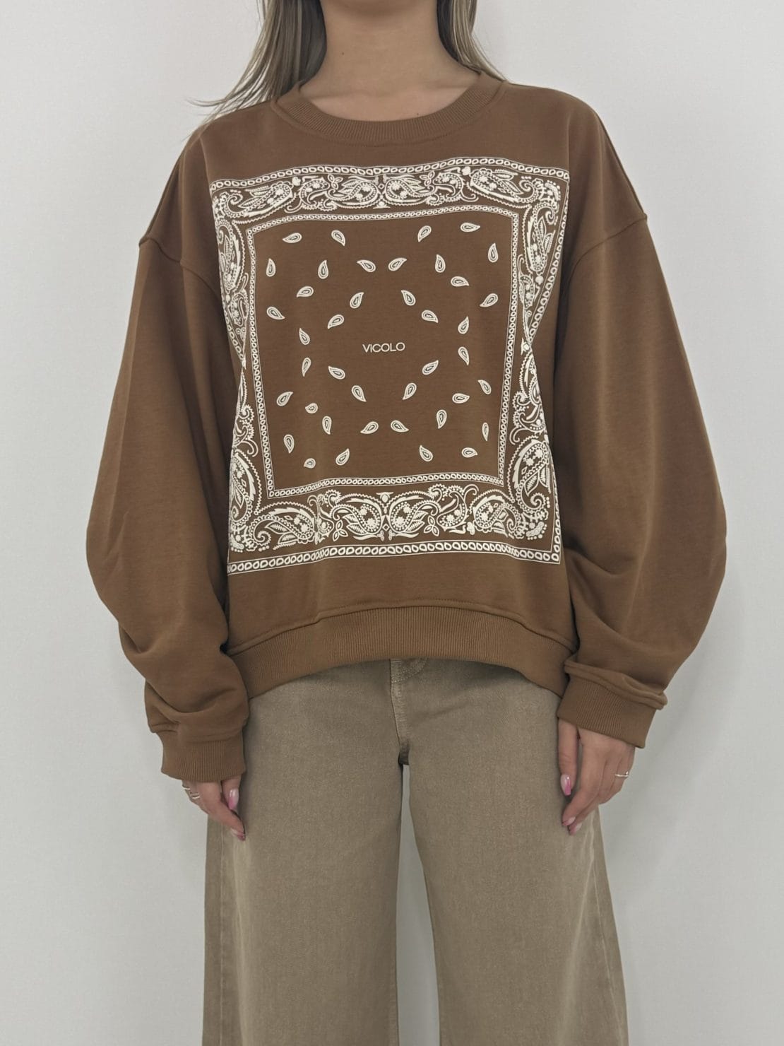 Felpa bandana bruciato