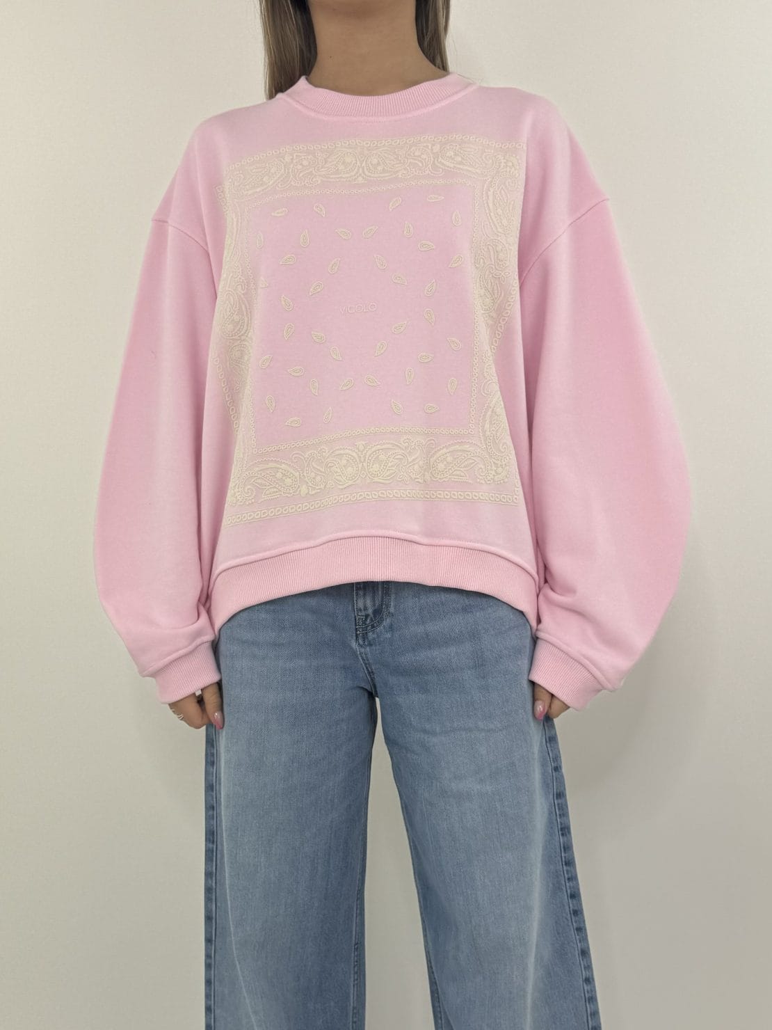 Felpa bandana rosa