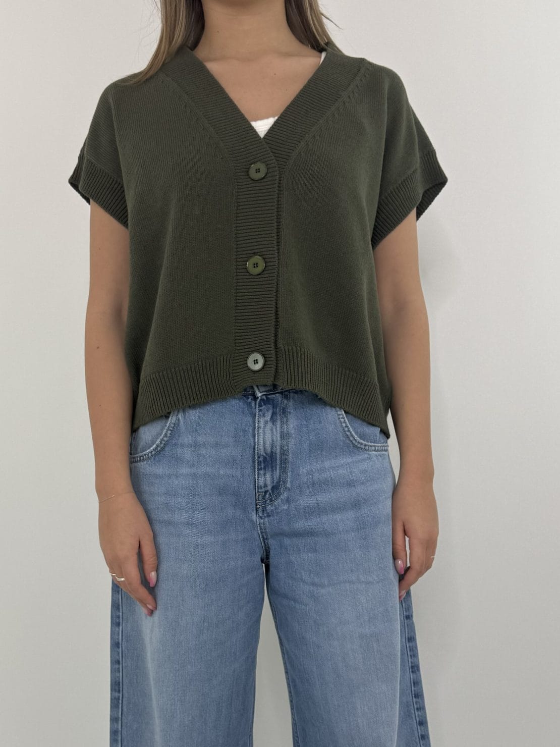 Gilet 3 bottoni militare