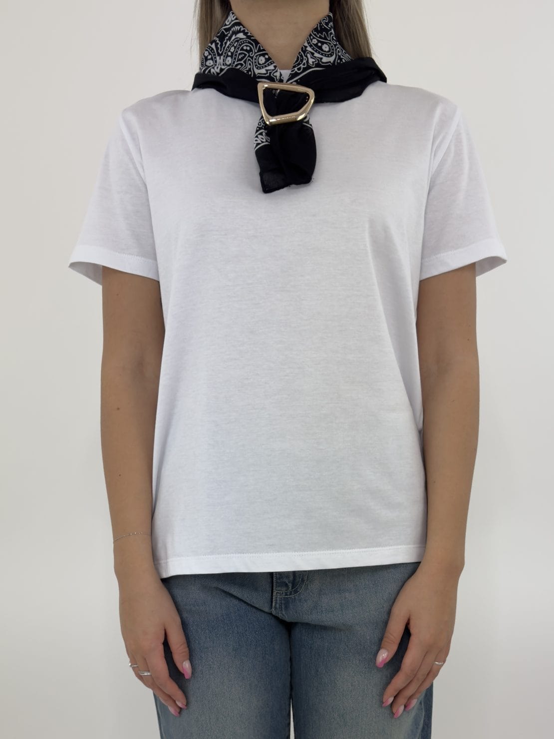 T-shirt con bandana nero
