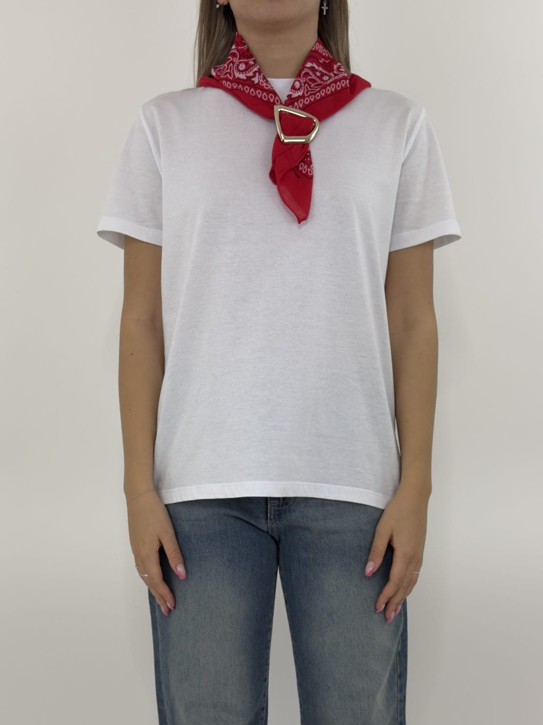 T-shirt con bandana rosso