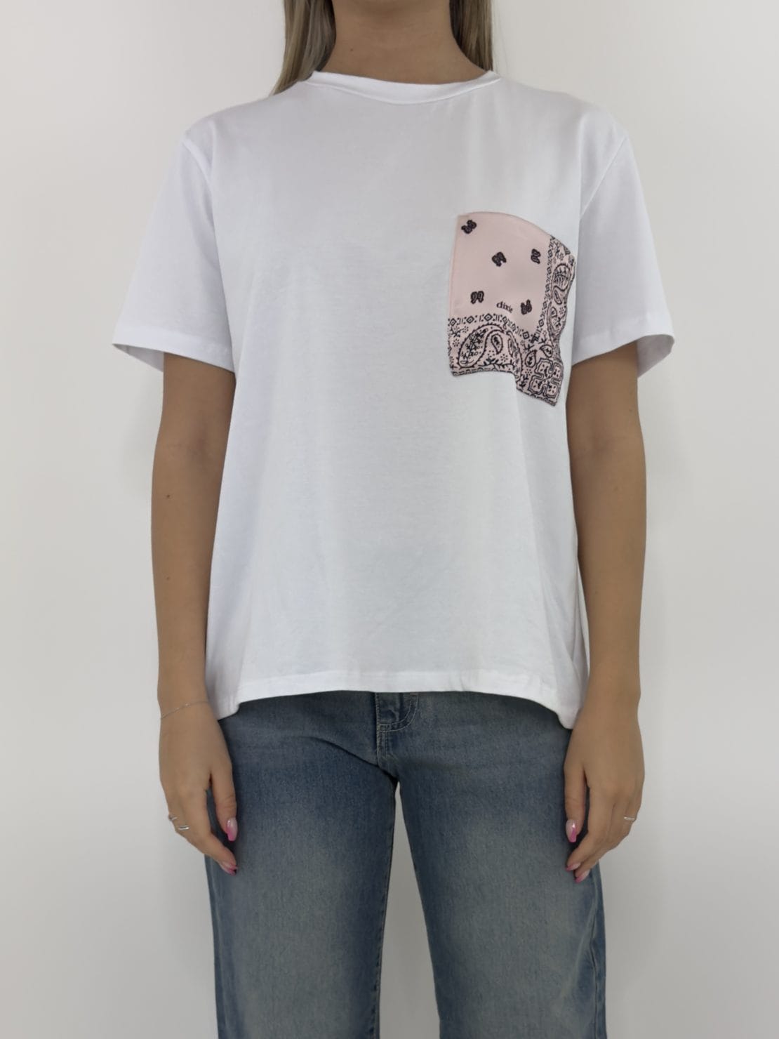 T-shirt taschino bandana rosa