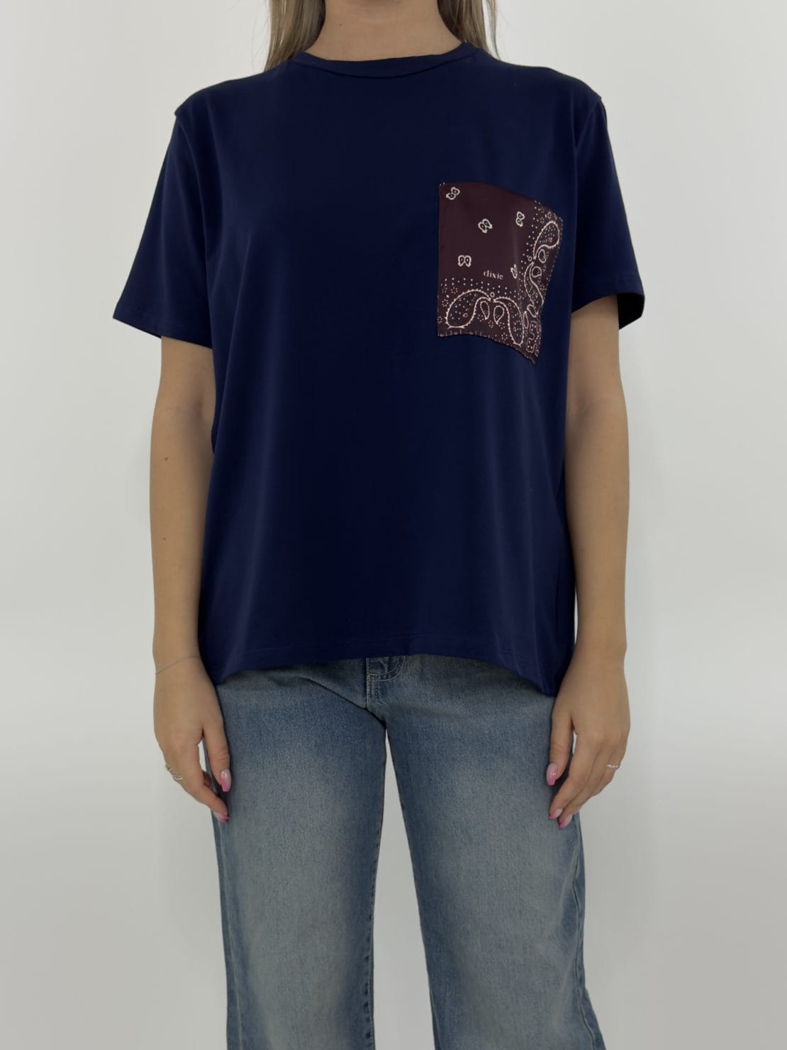 T-shirt taschino bandana blu