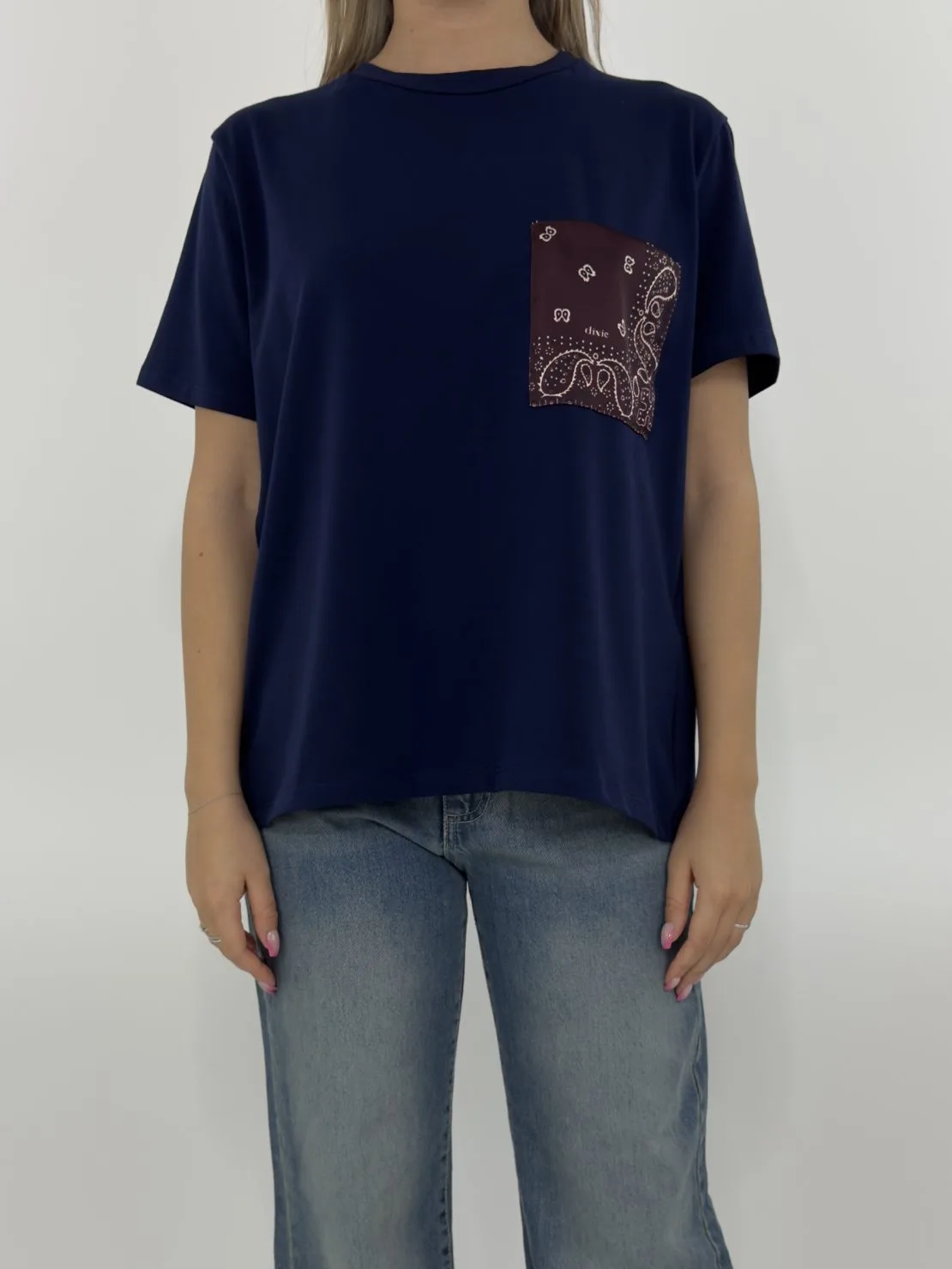 T-shirt taschino bandana blu
