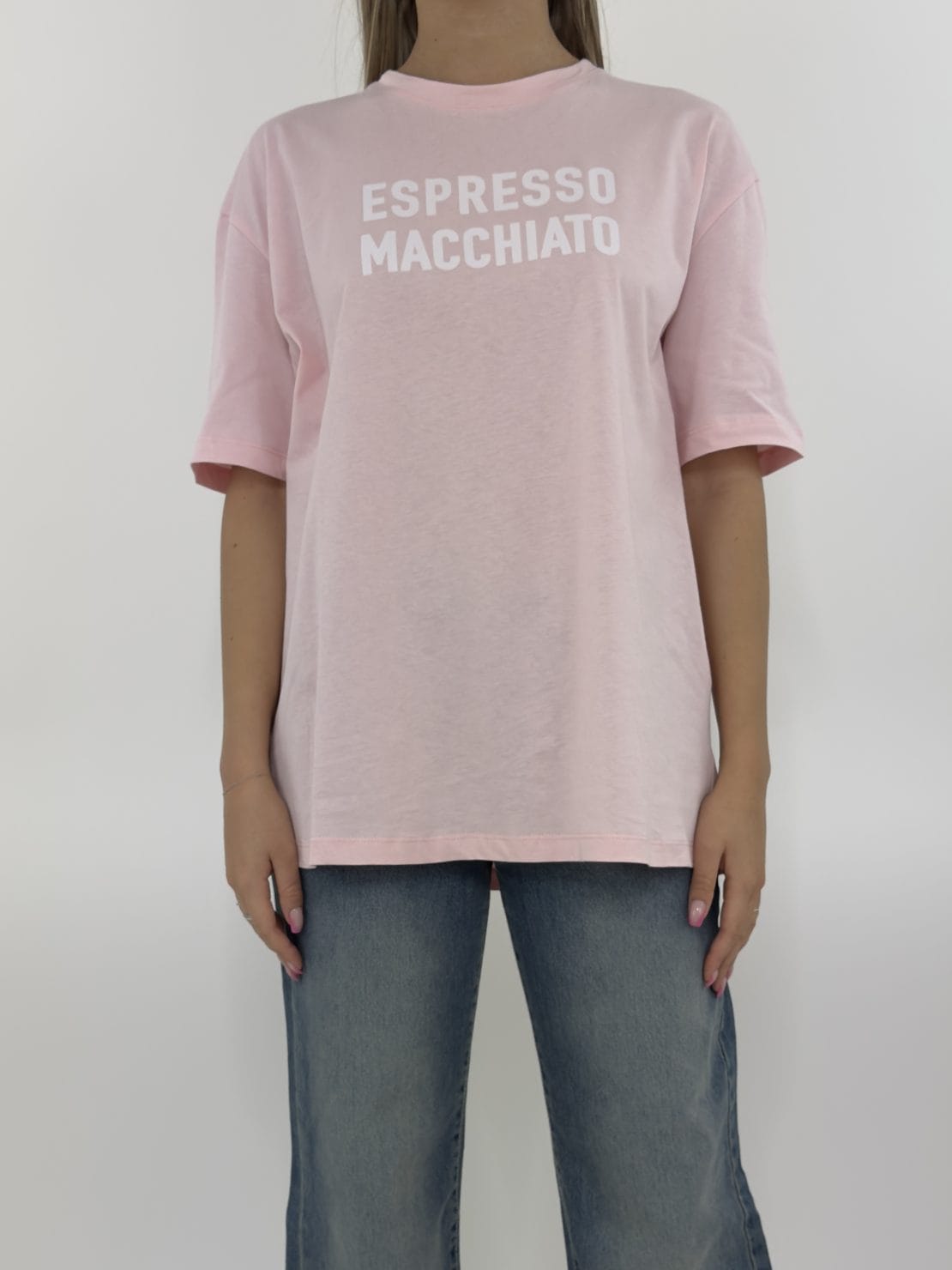 T-shirt espresso macchiato rosa