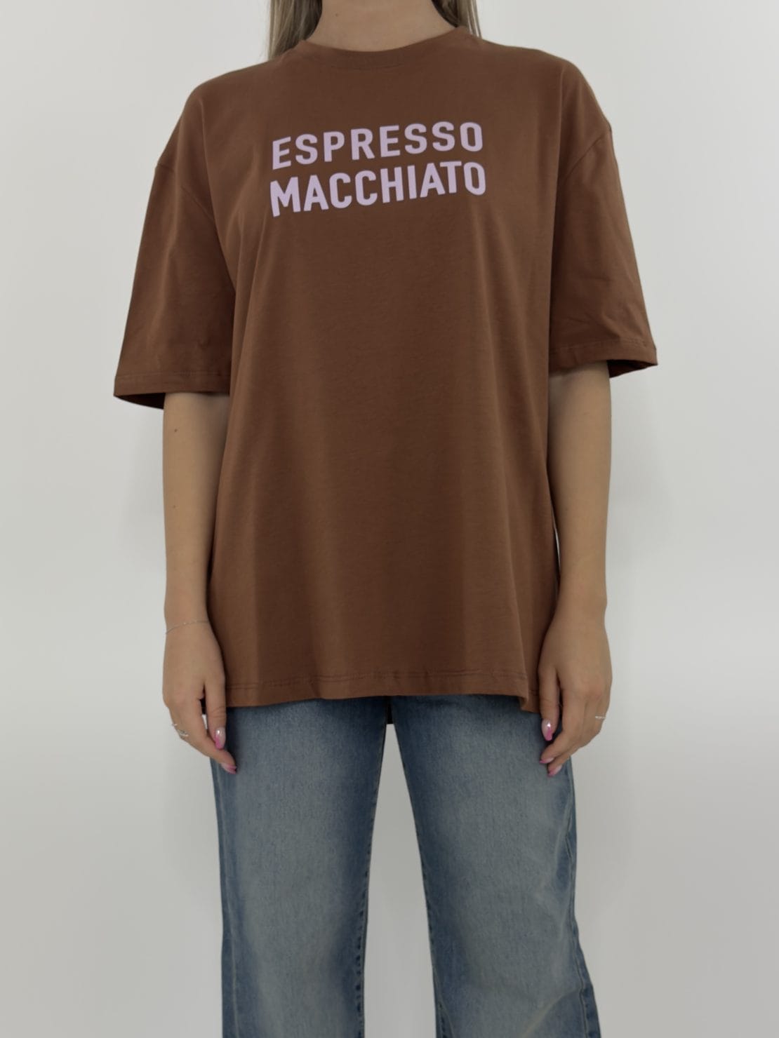 T-shirt espresso macchiato tabacco