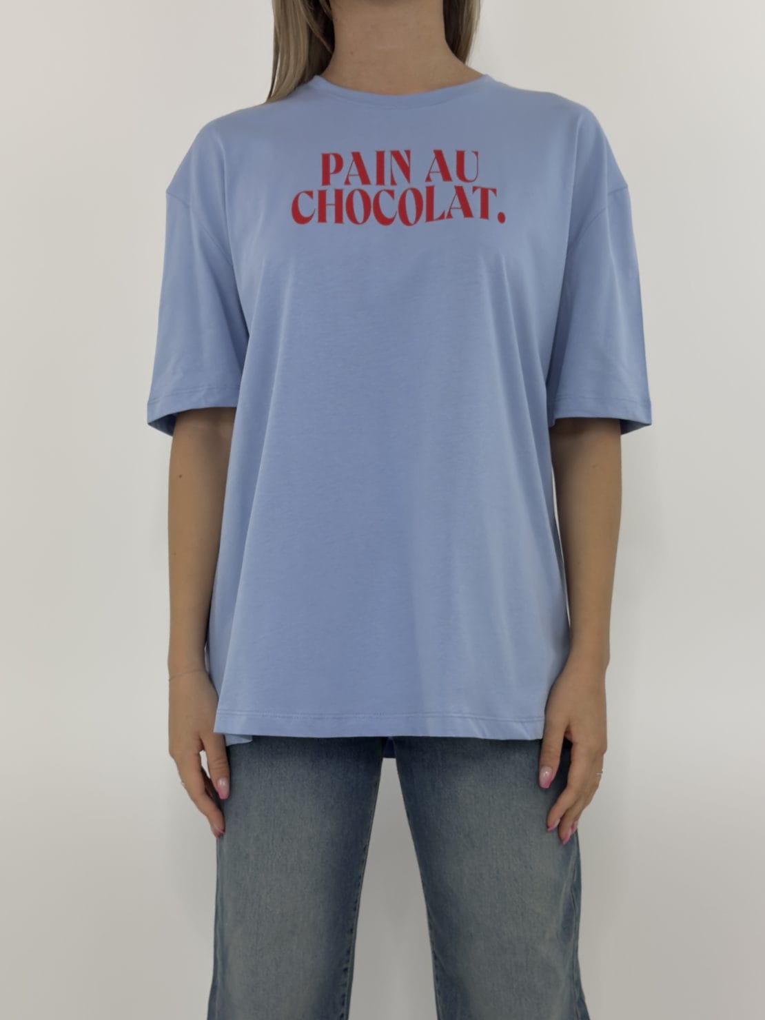T-shirt pain au chocolat celeste