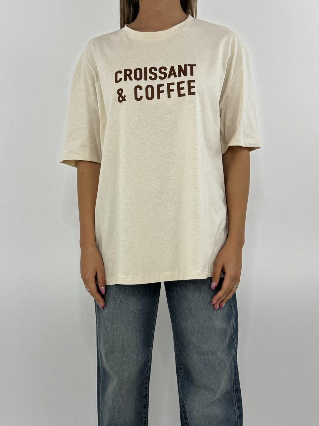 T-shirt Croissant & coffee burro