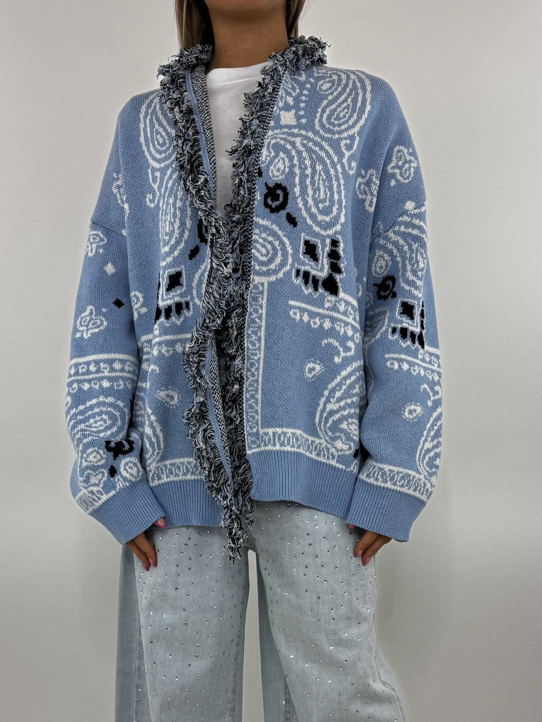 Cardigan alanui azzurro