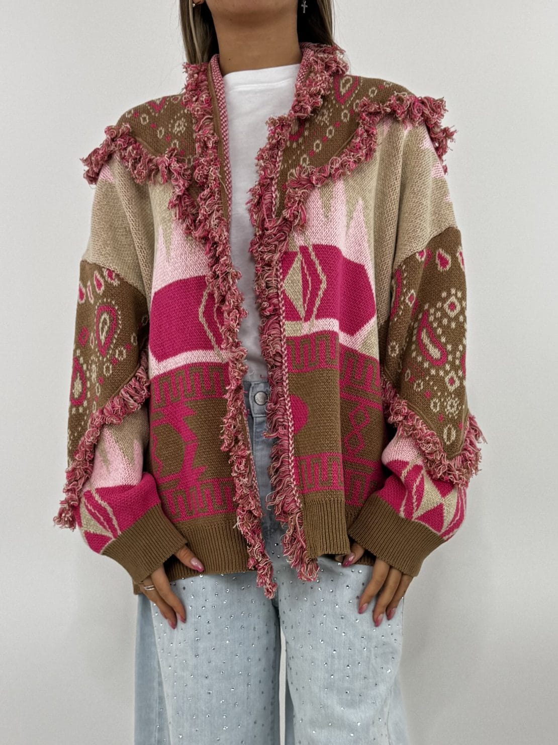 Cardigan alanui fuxia