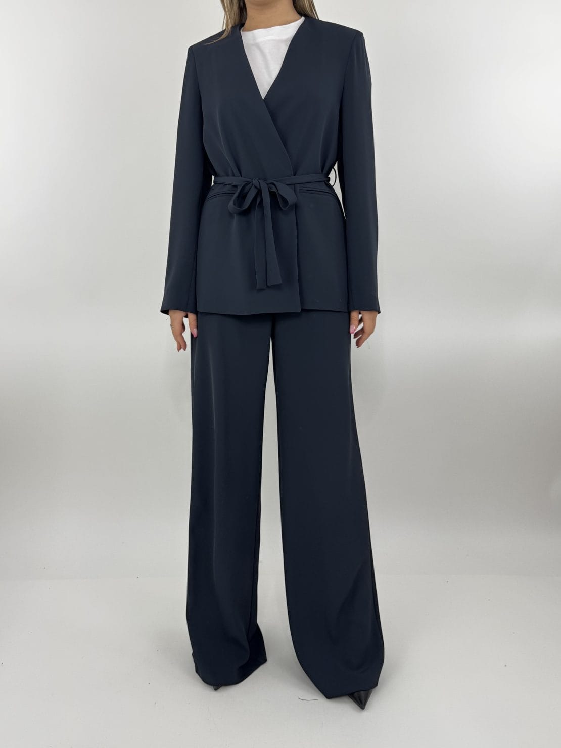 Pantalone palazzo blu