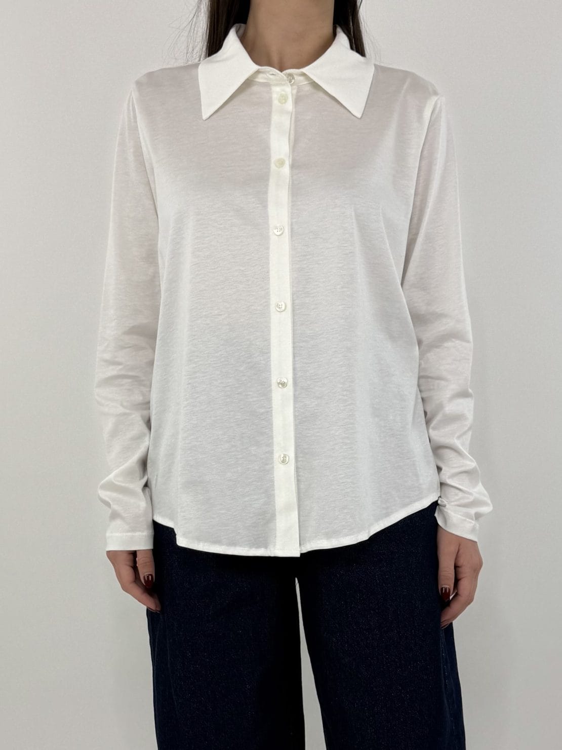 Camicia modal panna