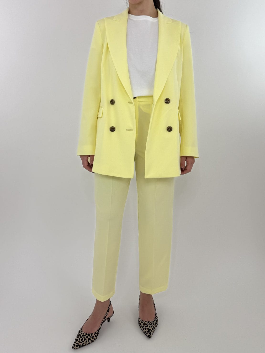 Pantalone sigaretta giallo