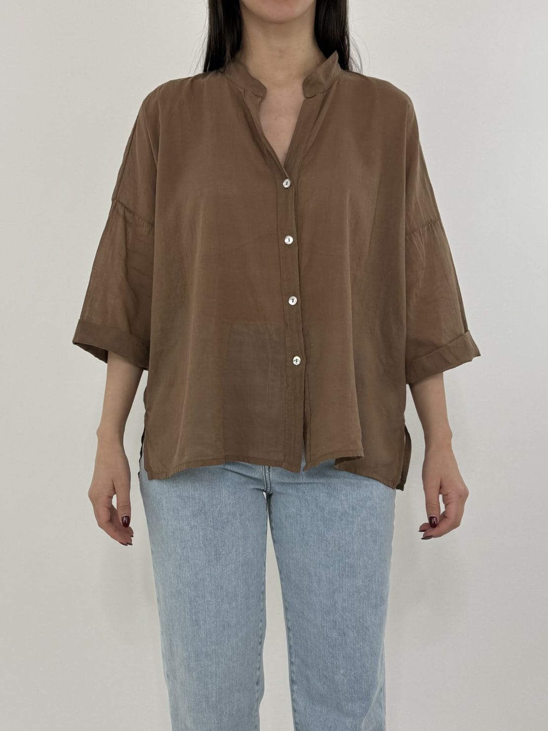Camicia voile mandorla