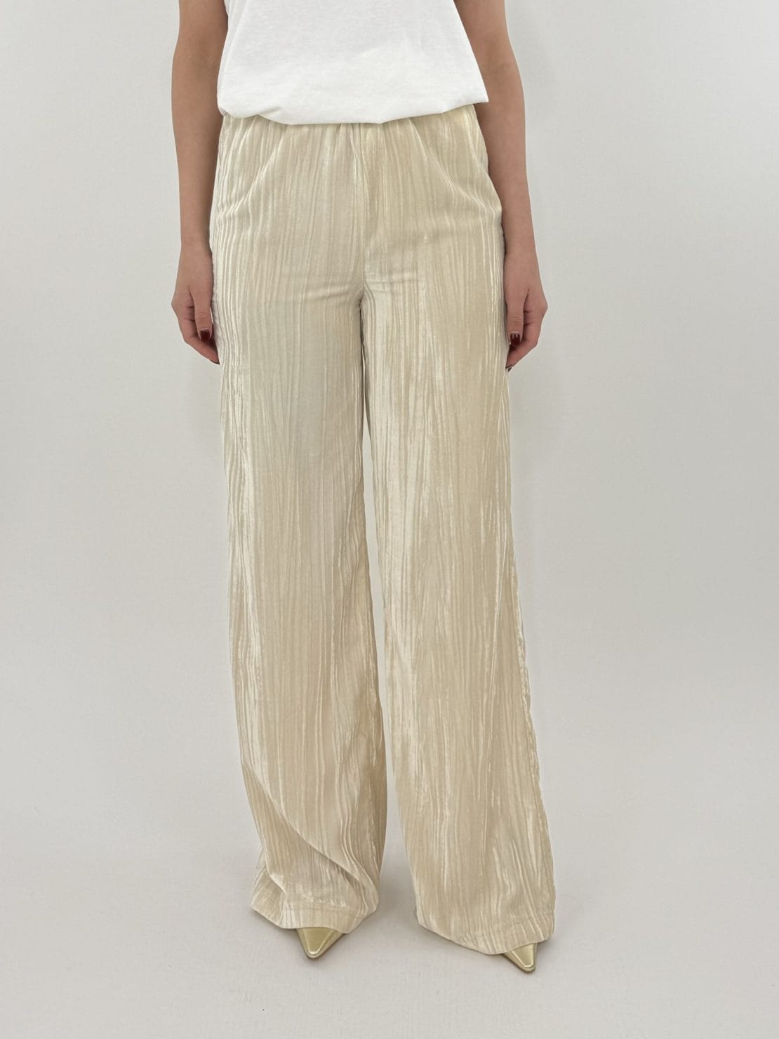 Pantalone ciniglia burro