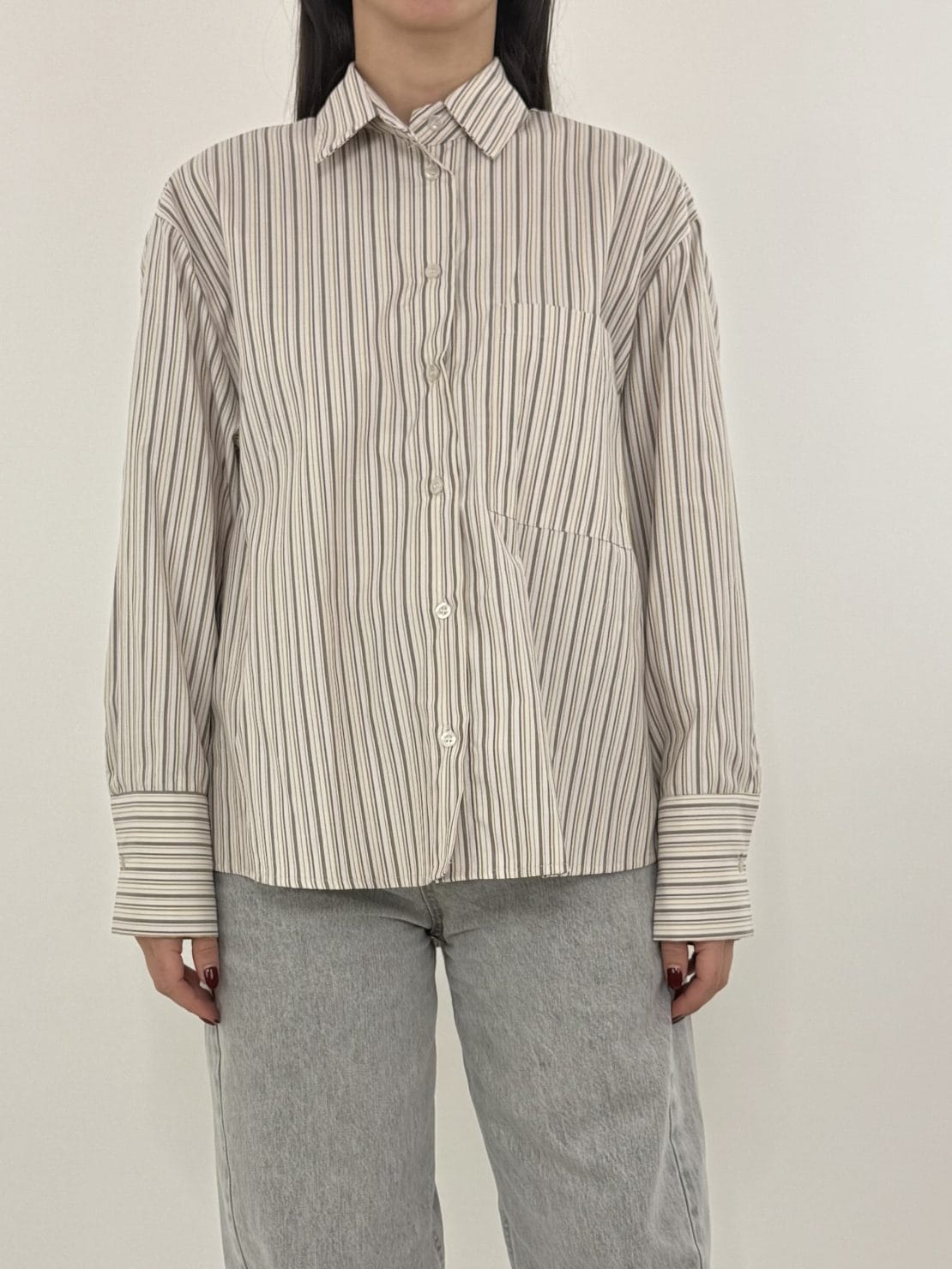 Camicia tasca moro/senape/viola