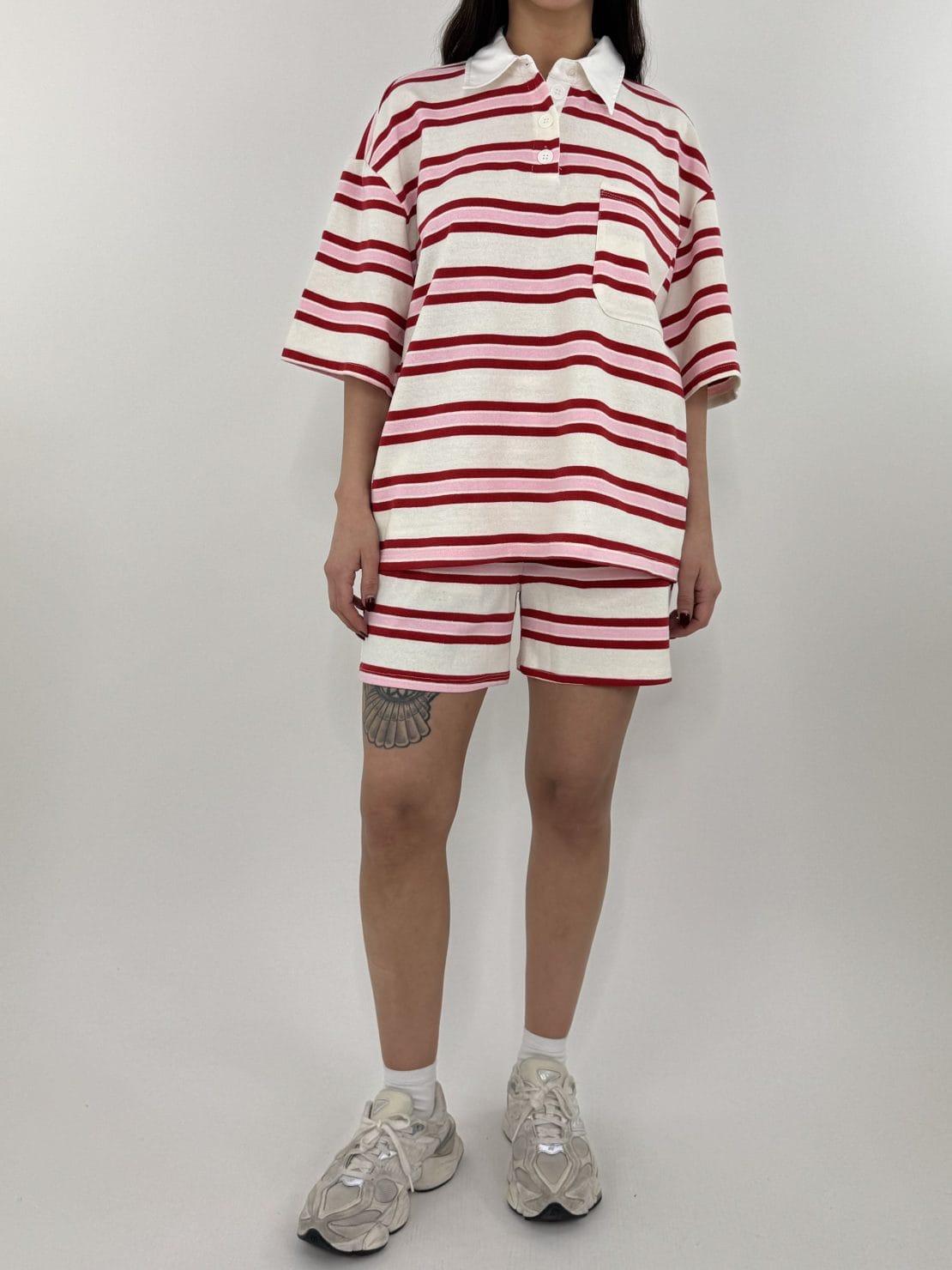 Pantaloncino rosa/rosso
