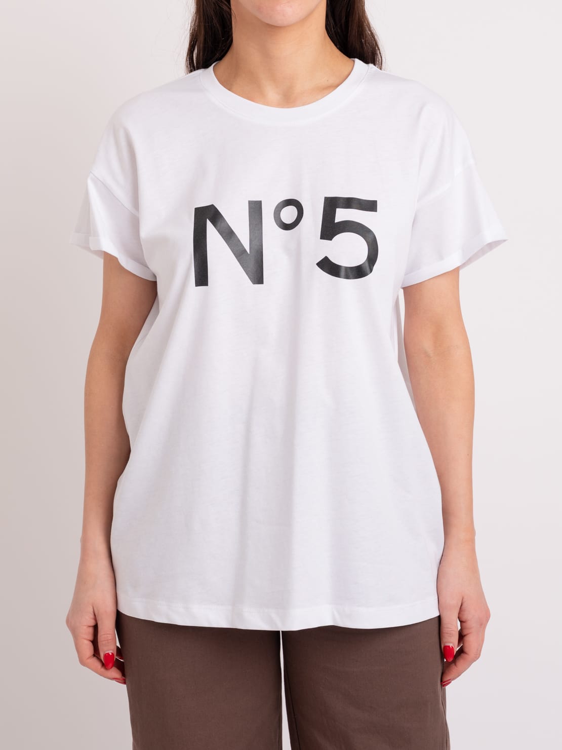 T-shirt n°5 bianco/nero