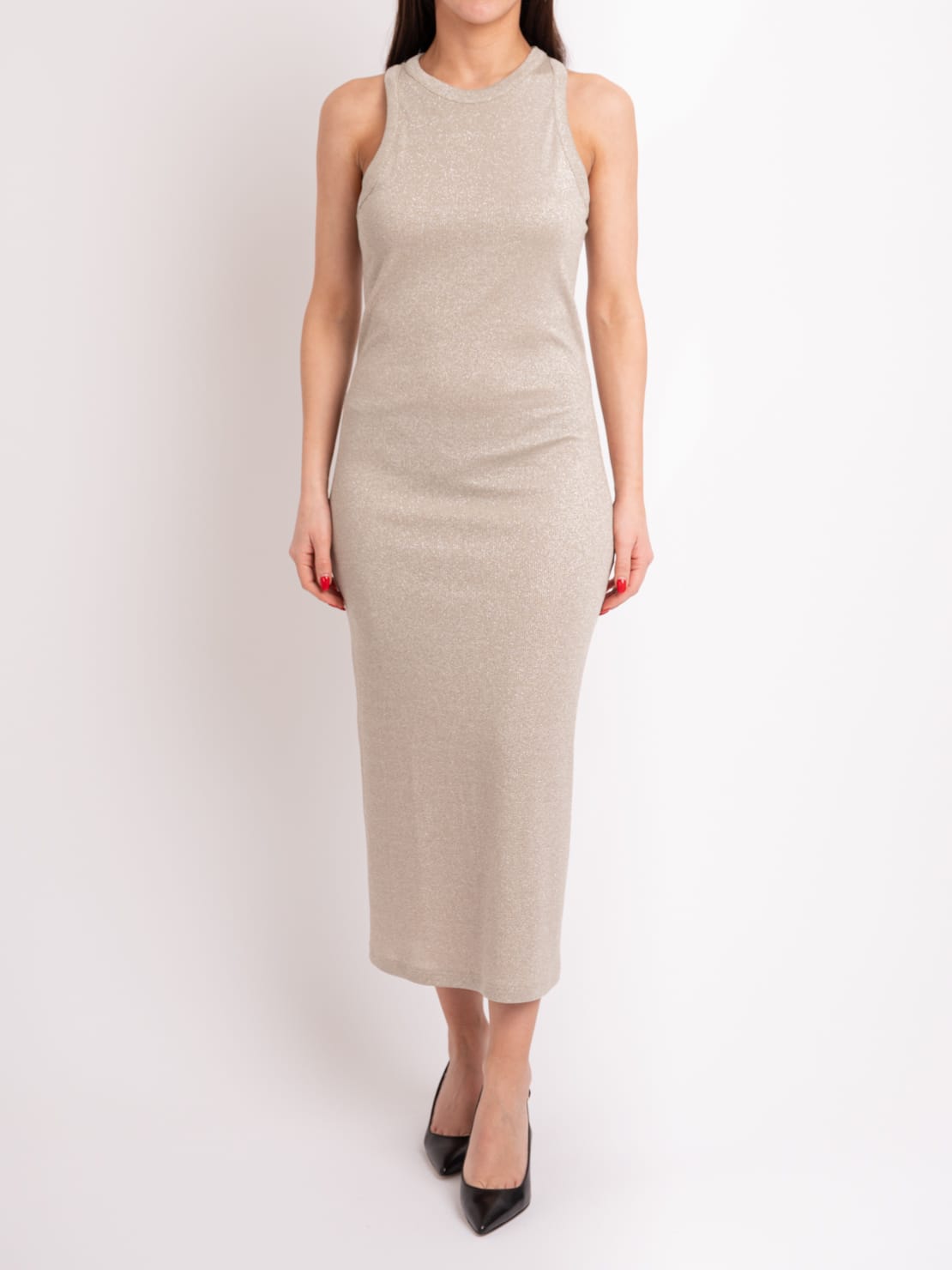 Abito lurex platino