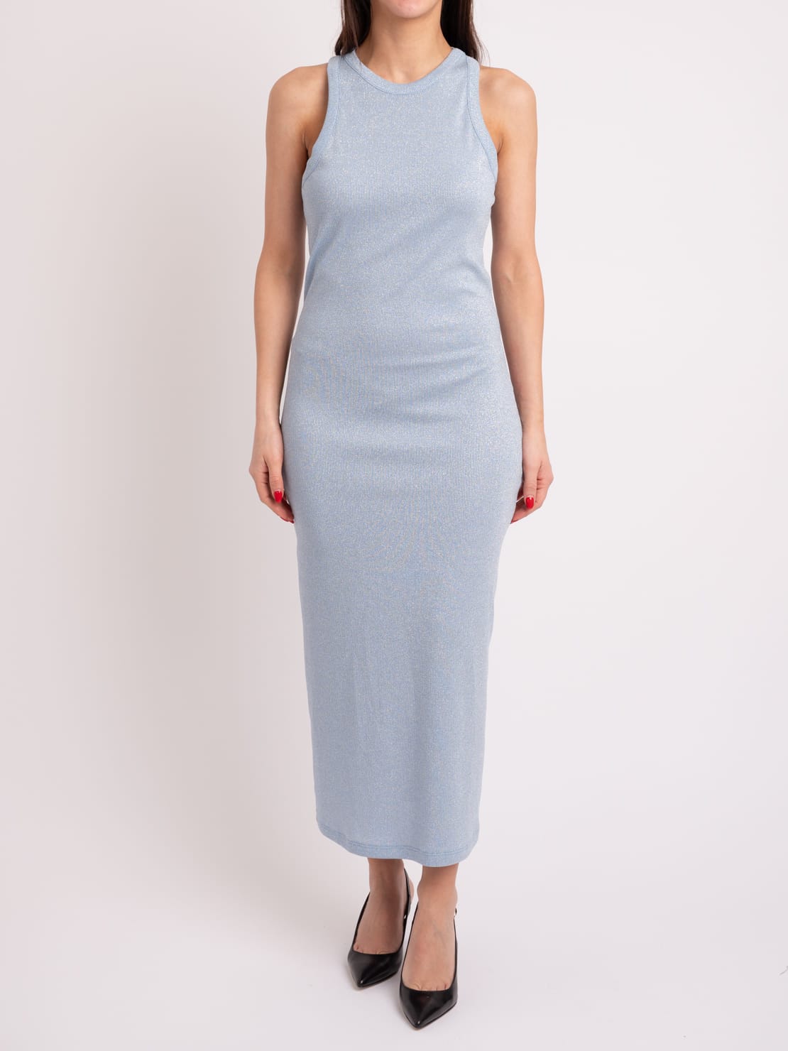 Abito lurex azzurro