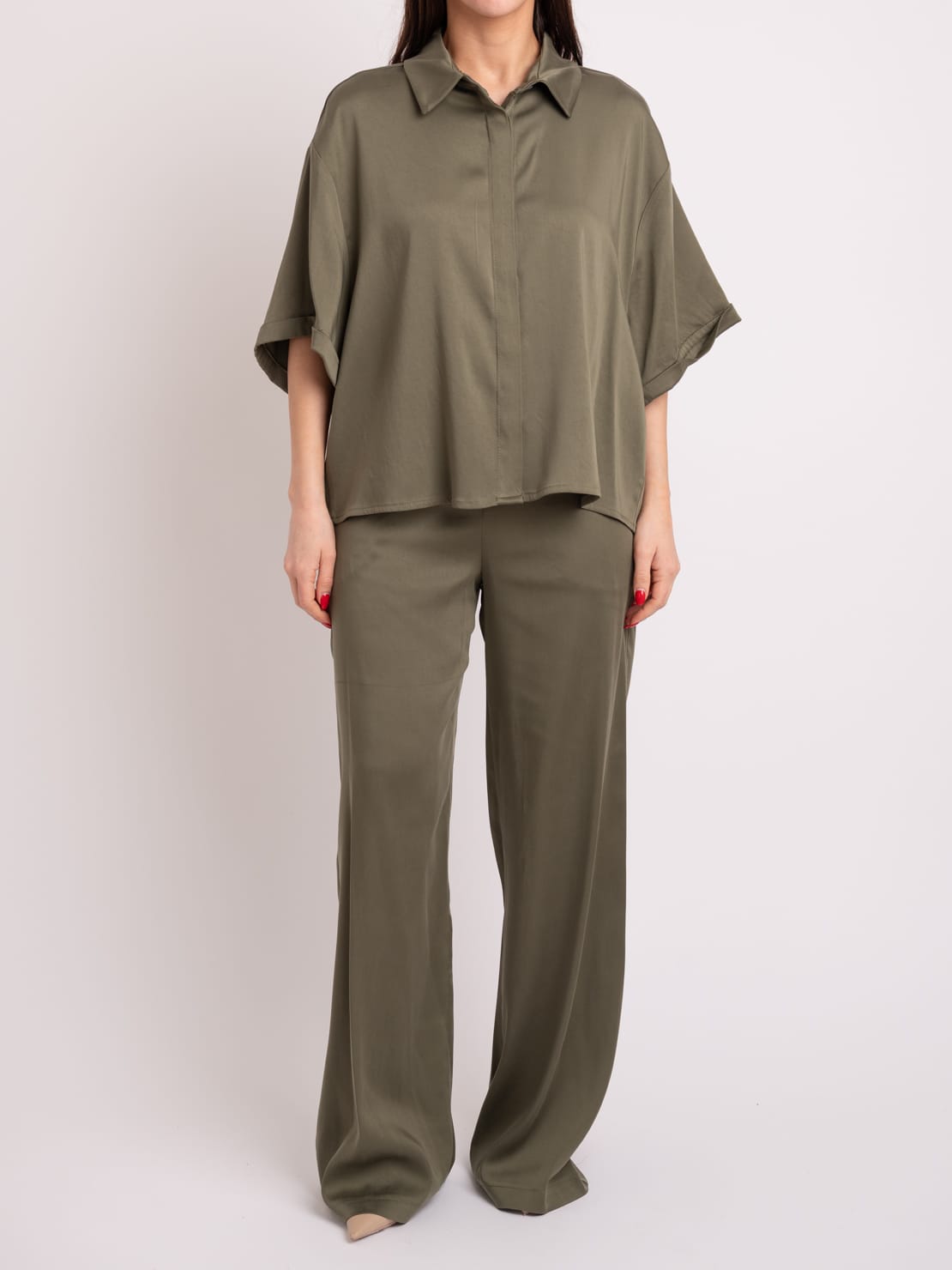 Camicia tencel militare
