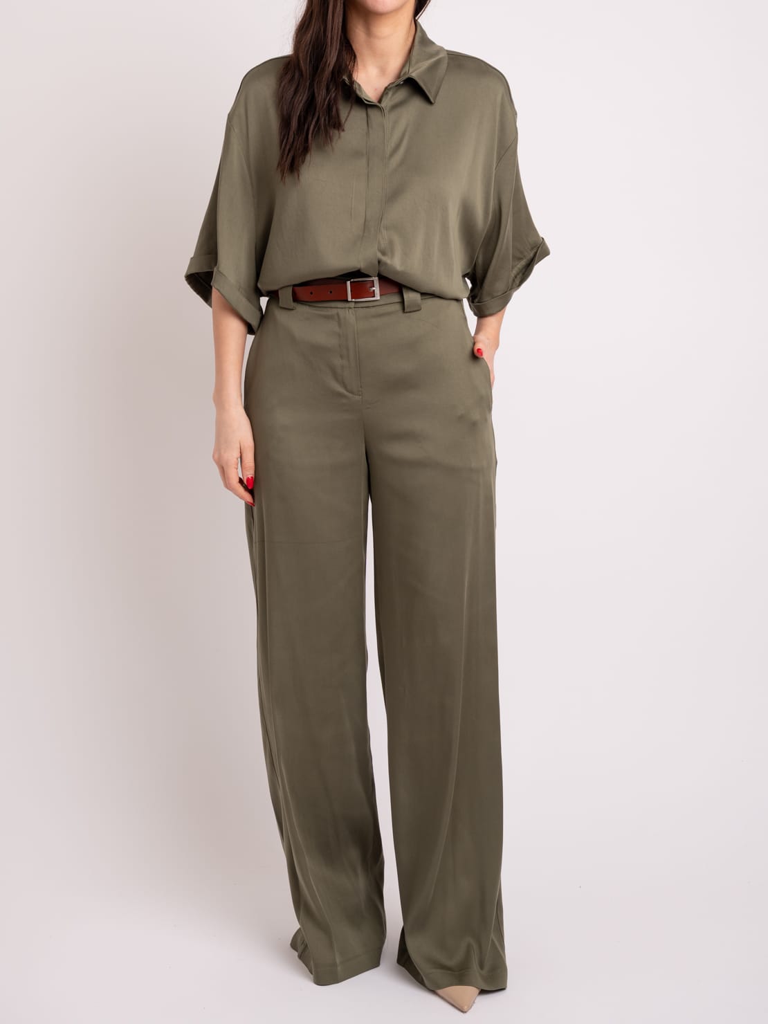 Pantalone tencel militare