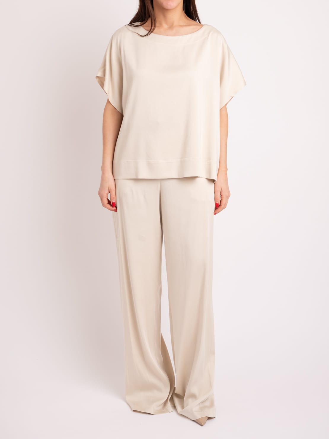 Maglia tencel burro