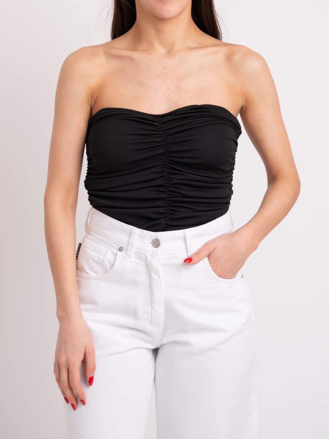 Body drappeggio nero