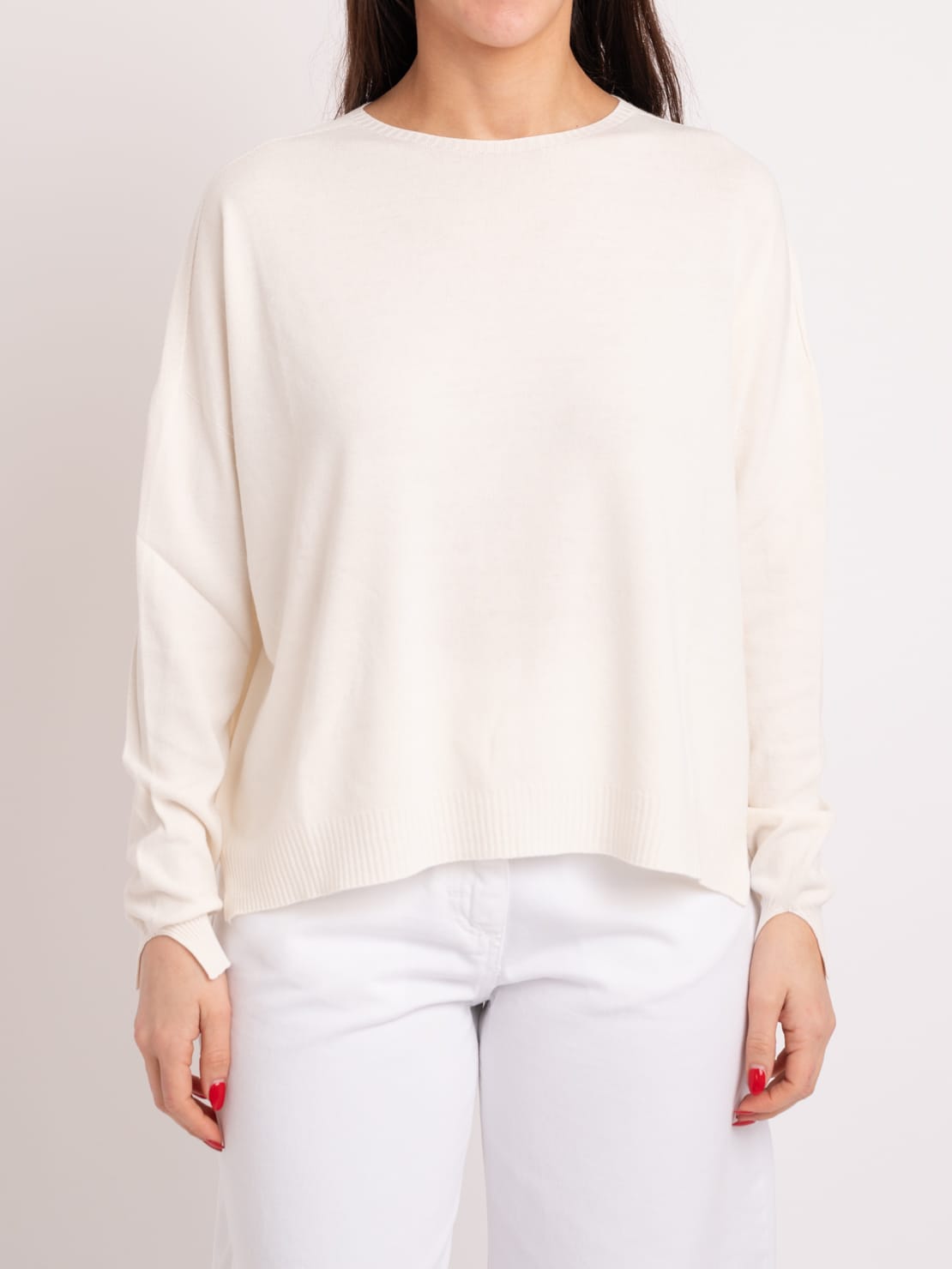 Pullover leggero panna