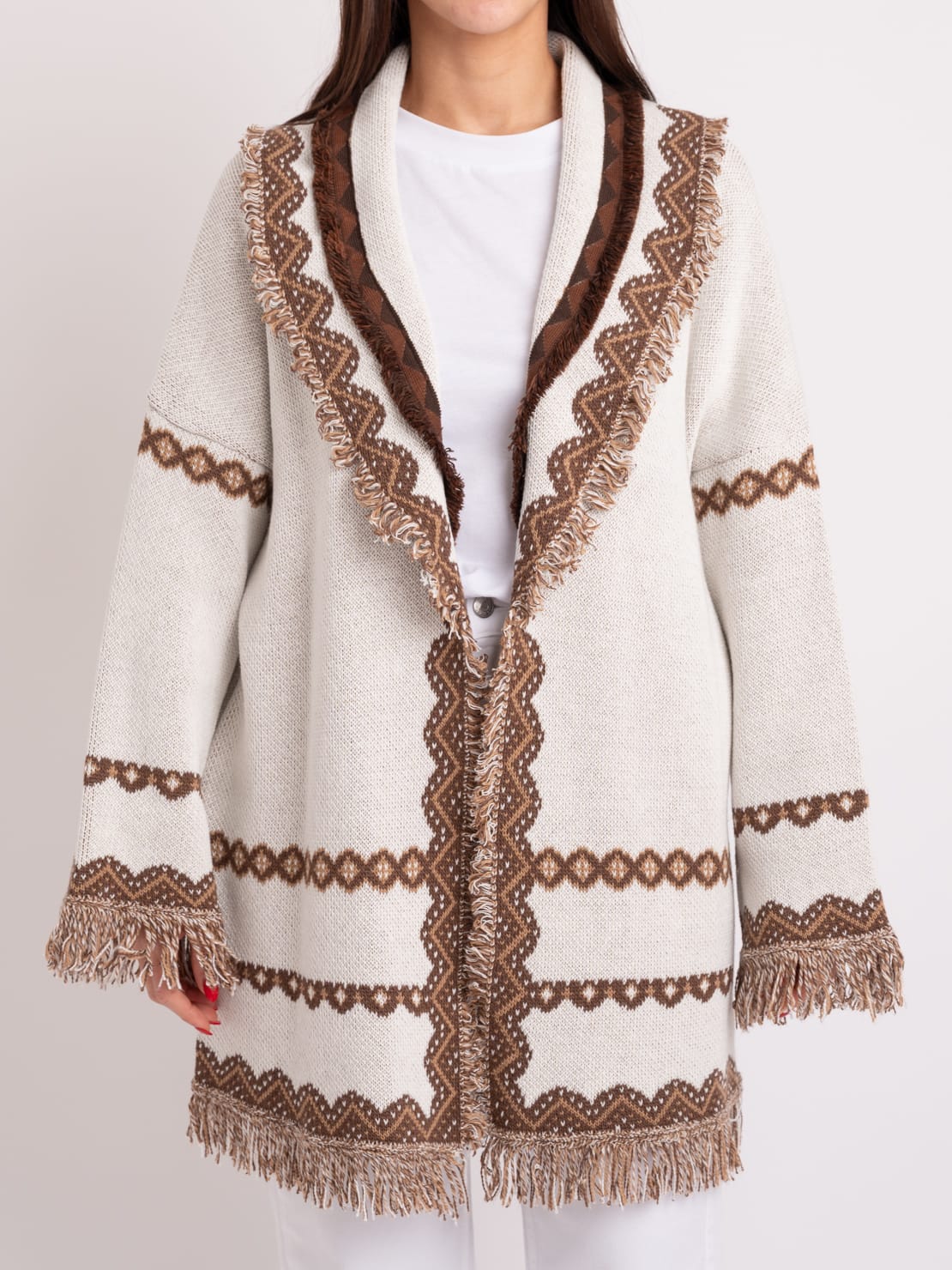 Cardigan latte/nocciola