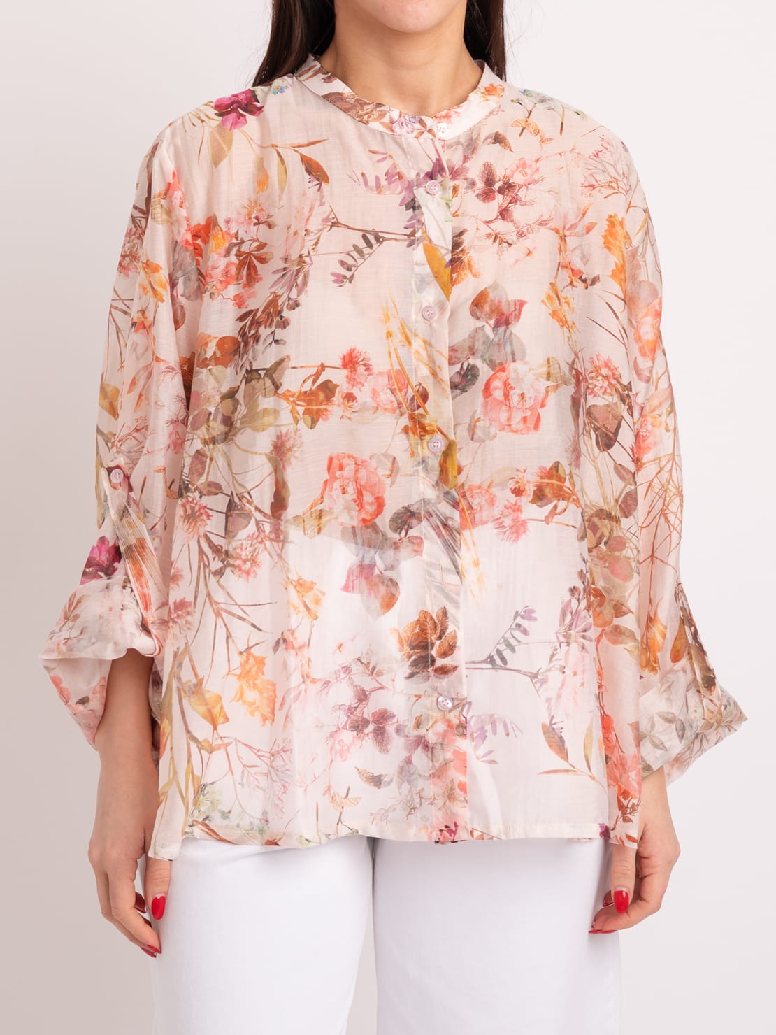 Camicia fantasia rosa