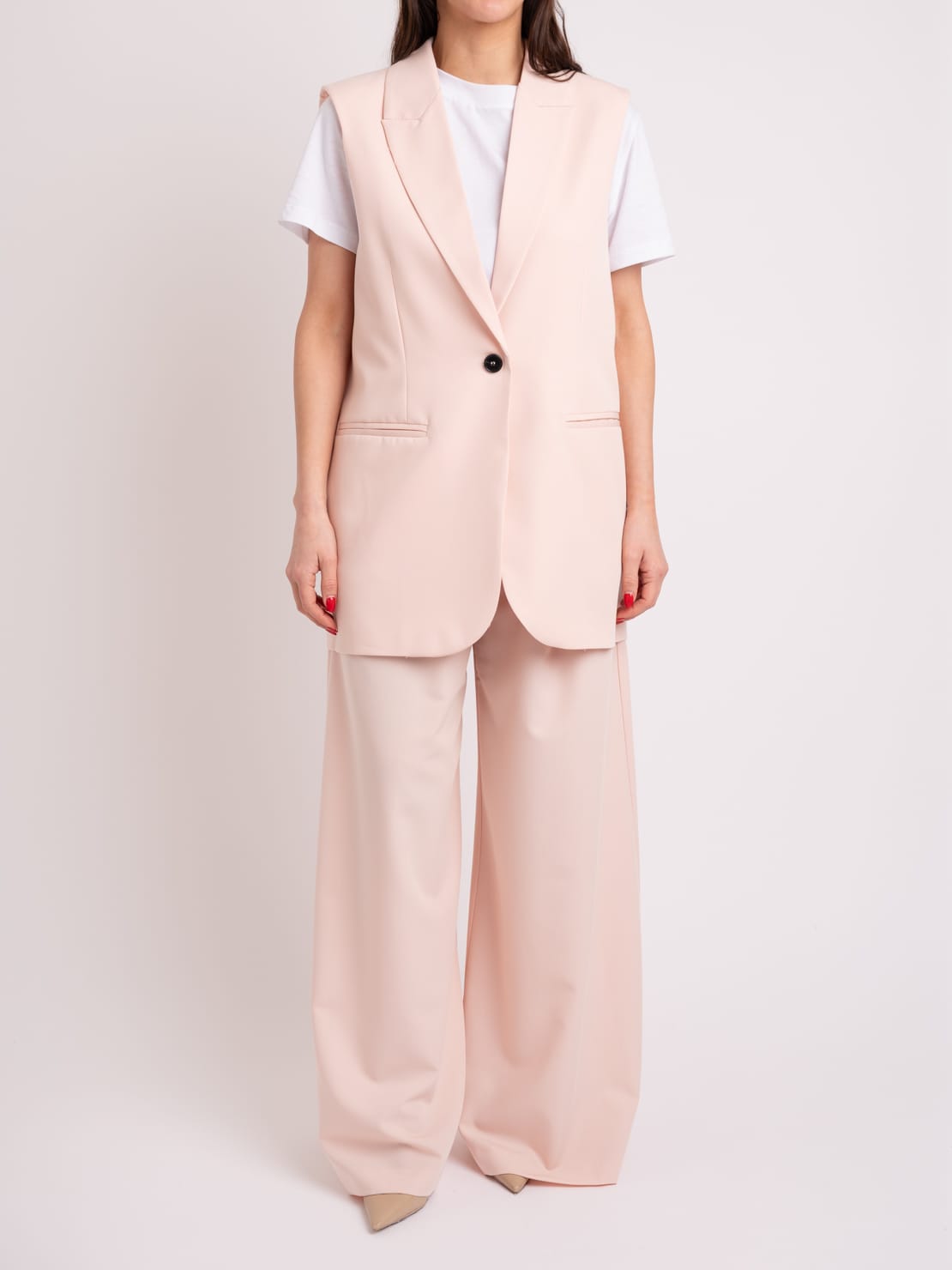 Giacca gilet rosa