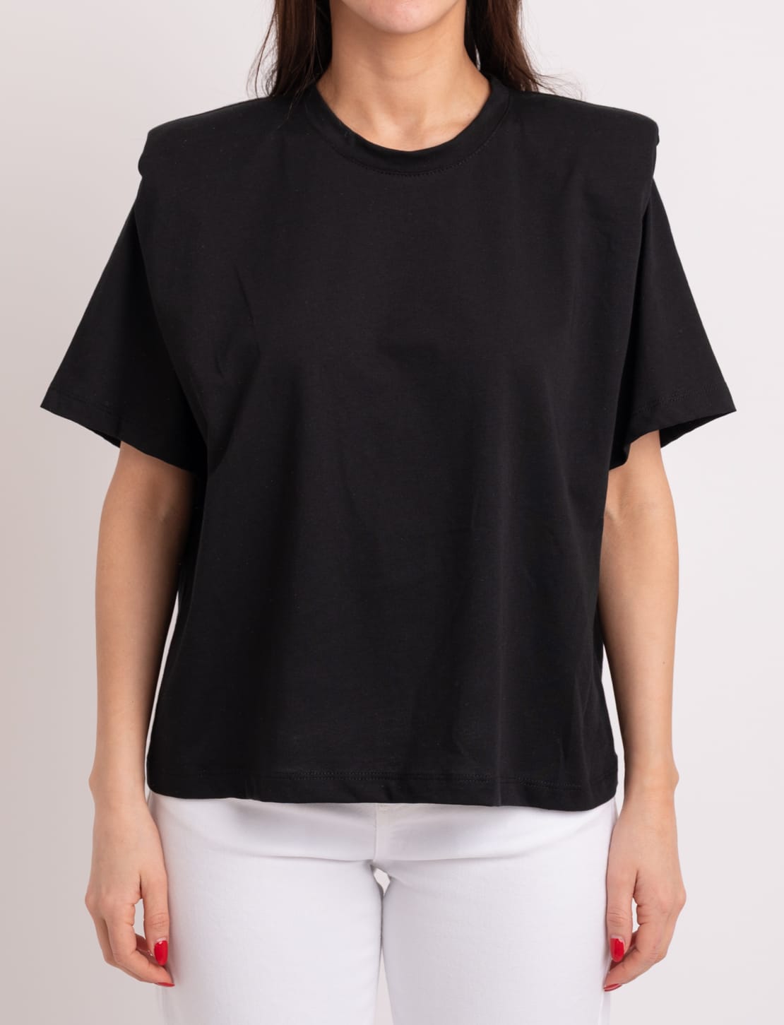 T-shirt spalline nero