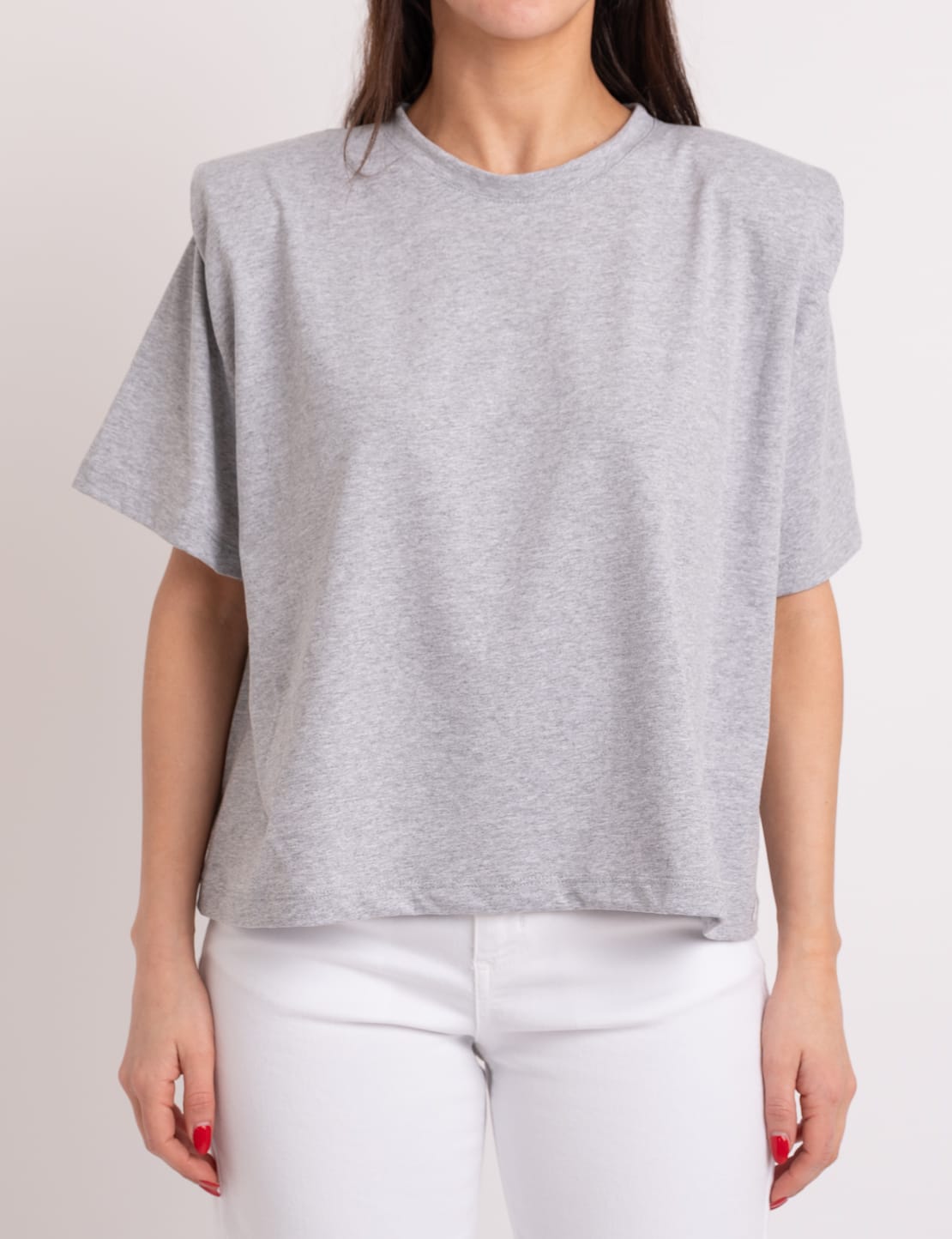 T-shirt spalline grigio