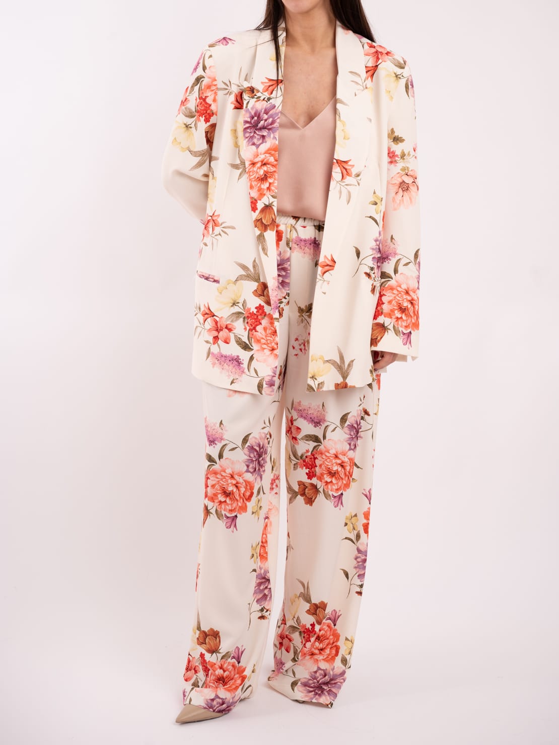 Pantalone fiori grandi