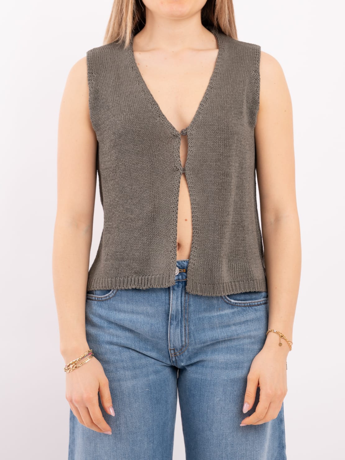 Gilet in maglia militare