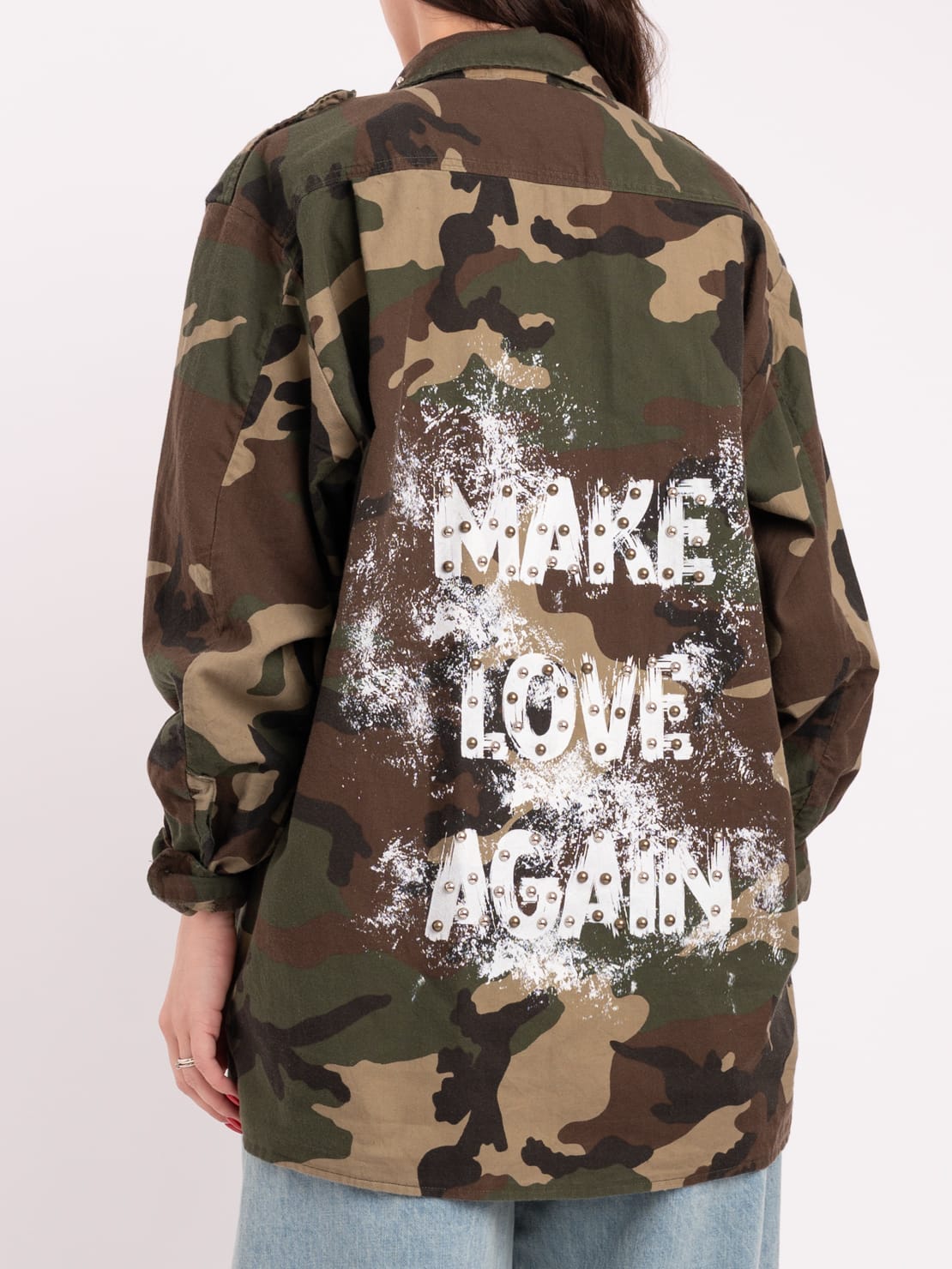 Sahariana stampa retro make love again