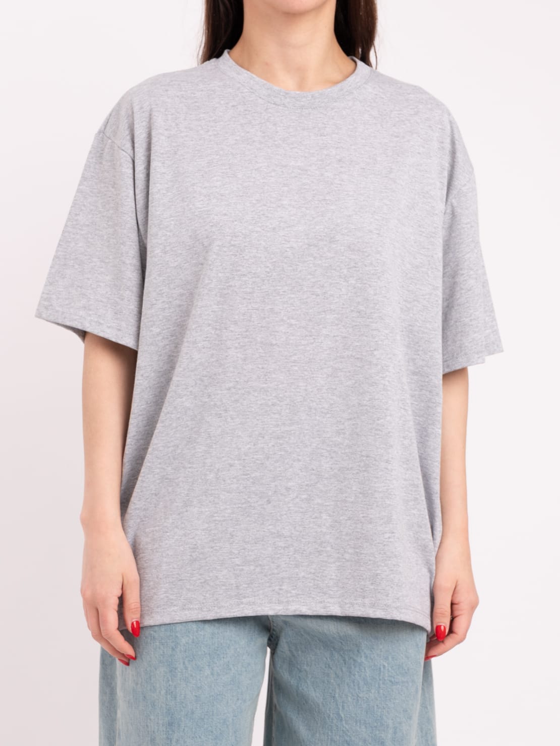 T-shirt super over grigia